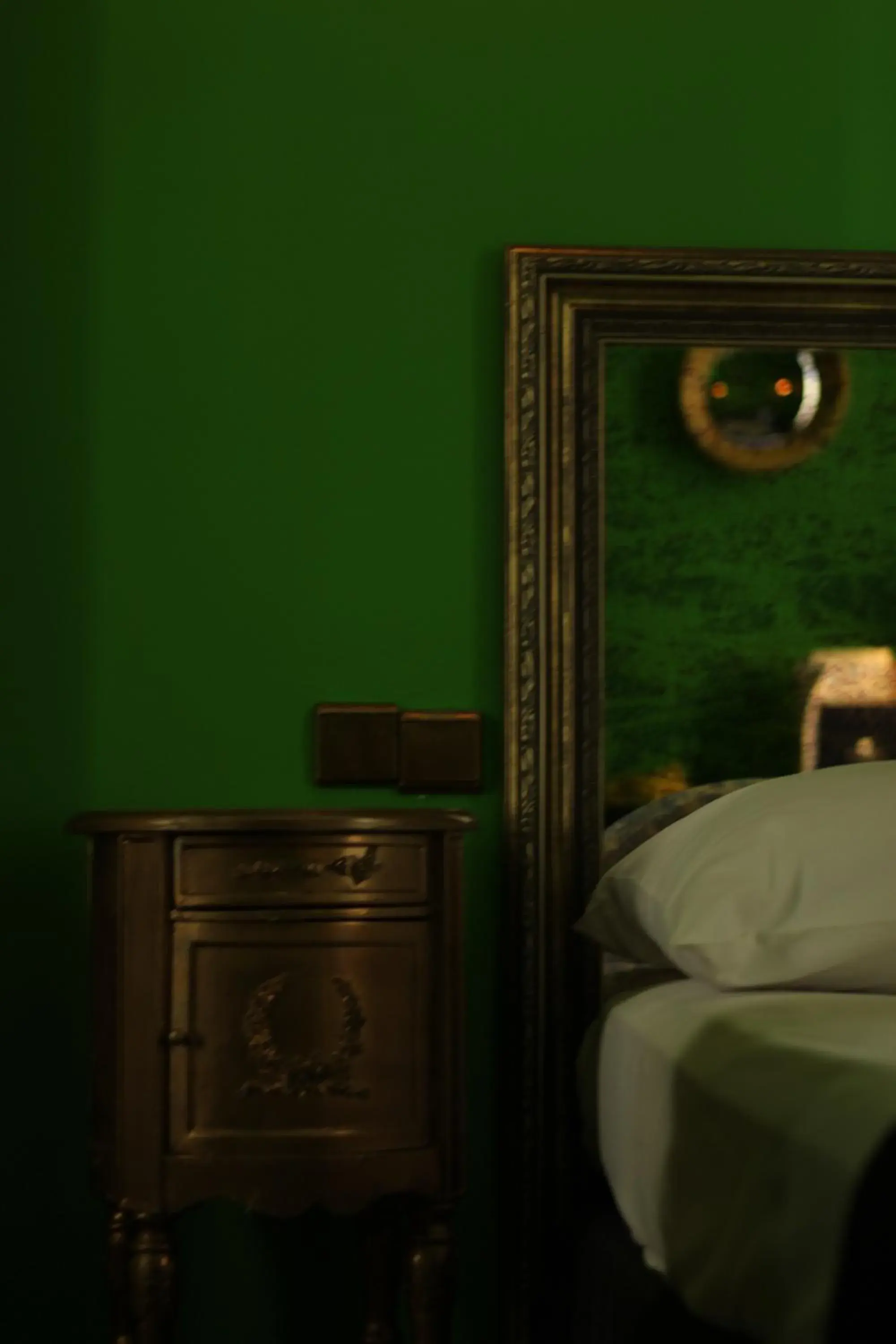 Decorative detail, Bed in Andromeda Hotel Thessaloniki Decorative detail, Bed in Andromeda Hotel Thessaloniki