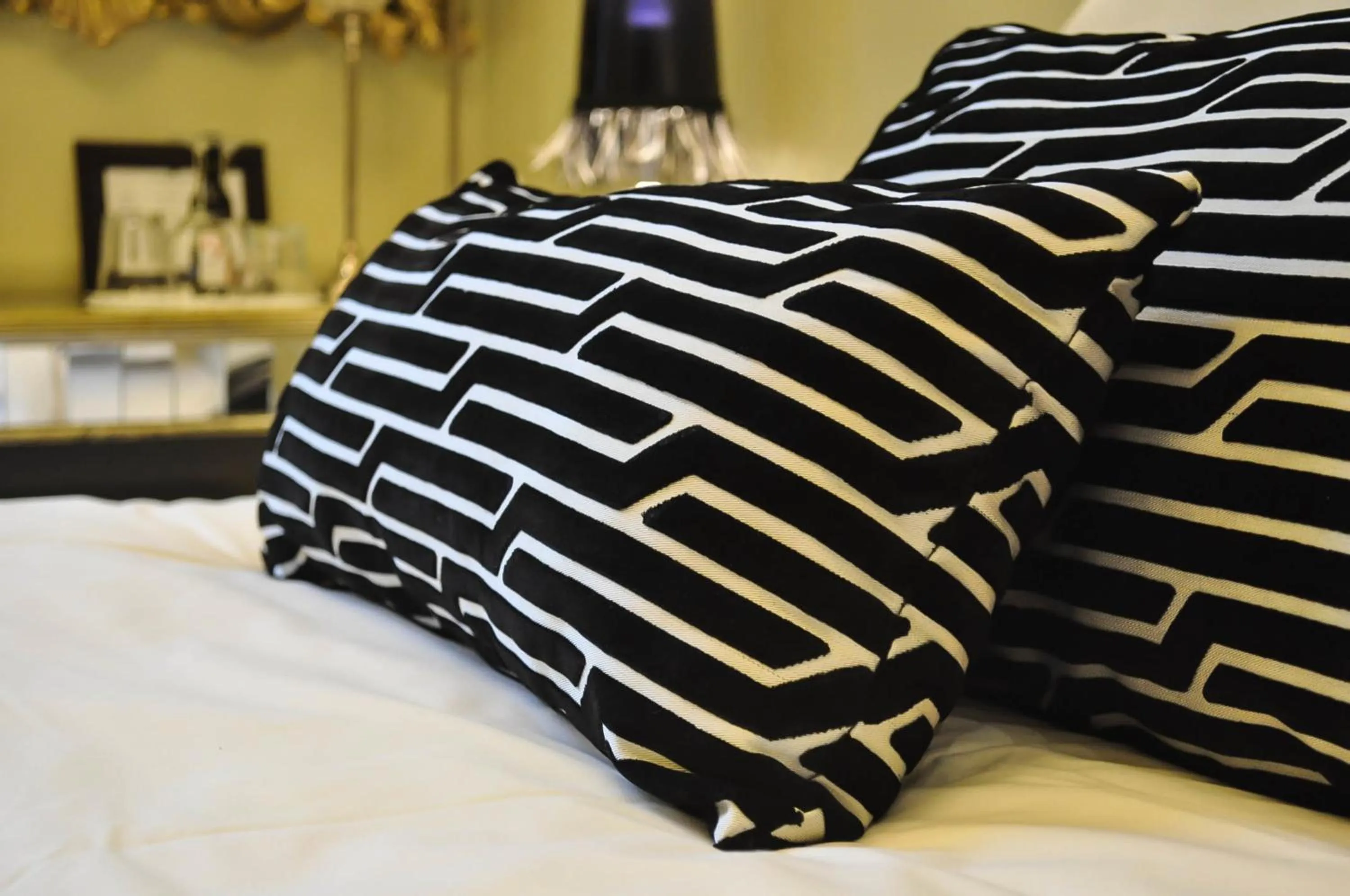 Decorative detail, Bed in Andromeda Hotel Thessaloniki