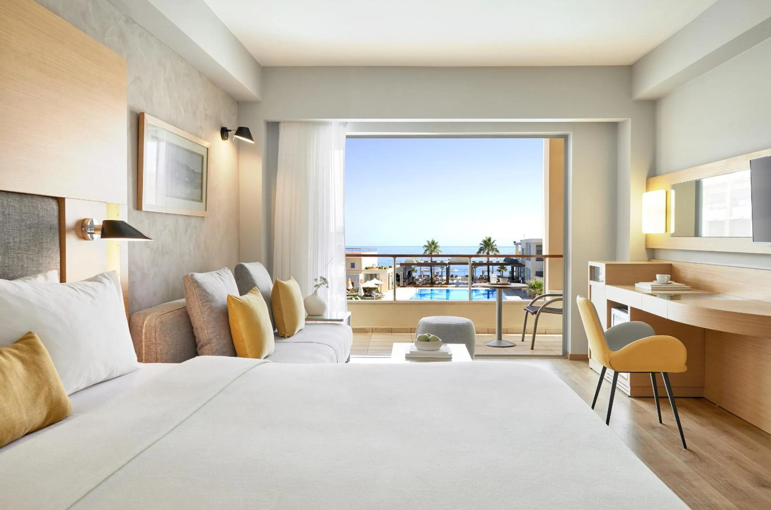 Photo of the whole room, Bed in Minoa Palace Resort