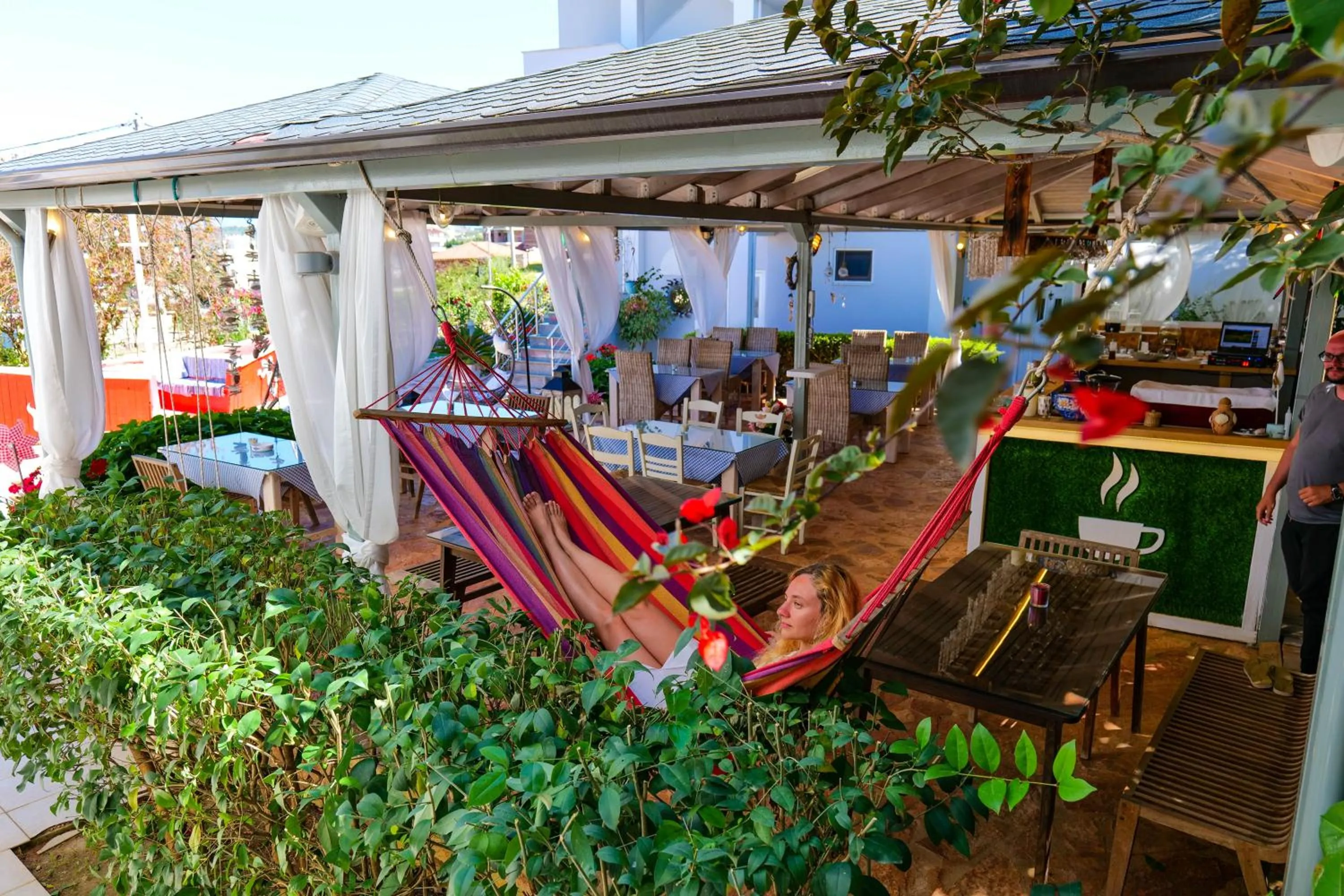 Patio in Hotel Two Mermaids Ksamil