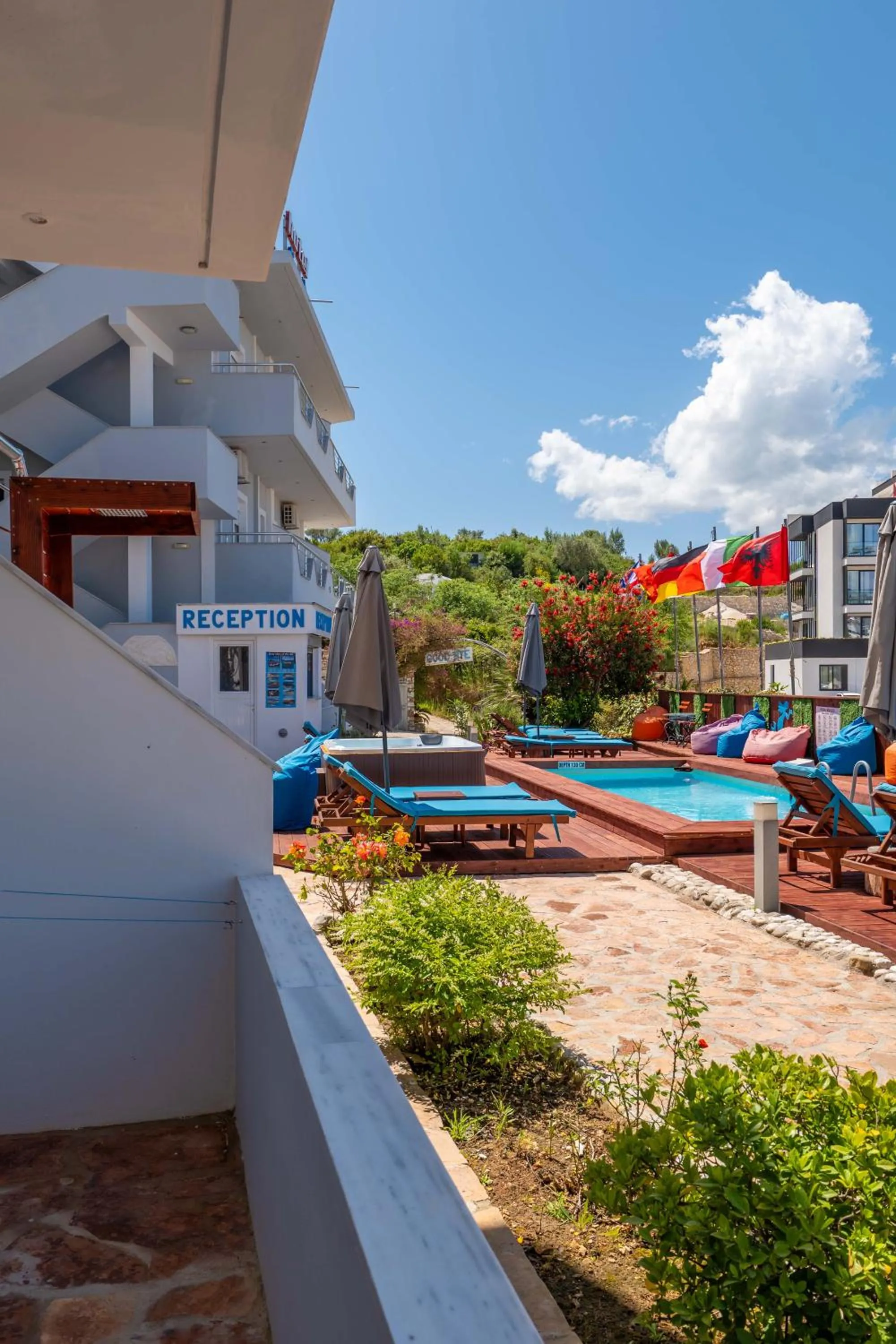 Swimming pool in Hotel Two Mermaids Ksamil