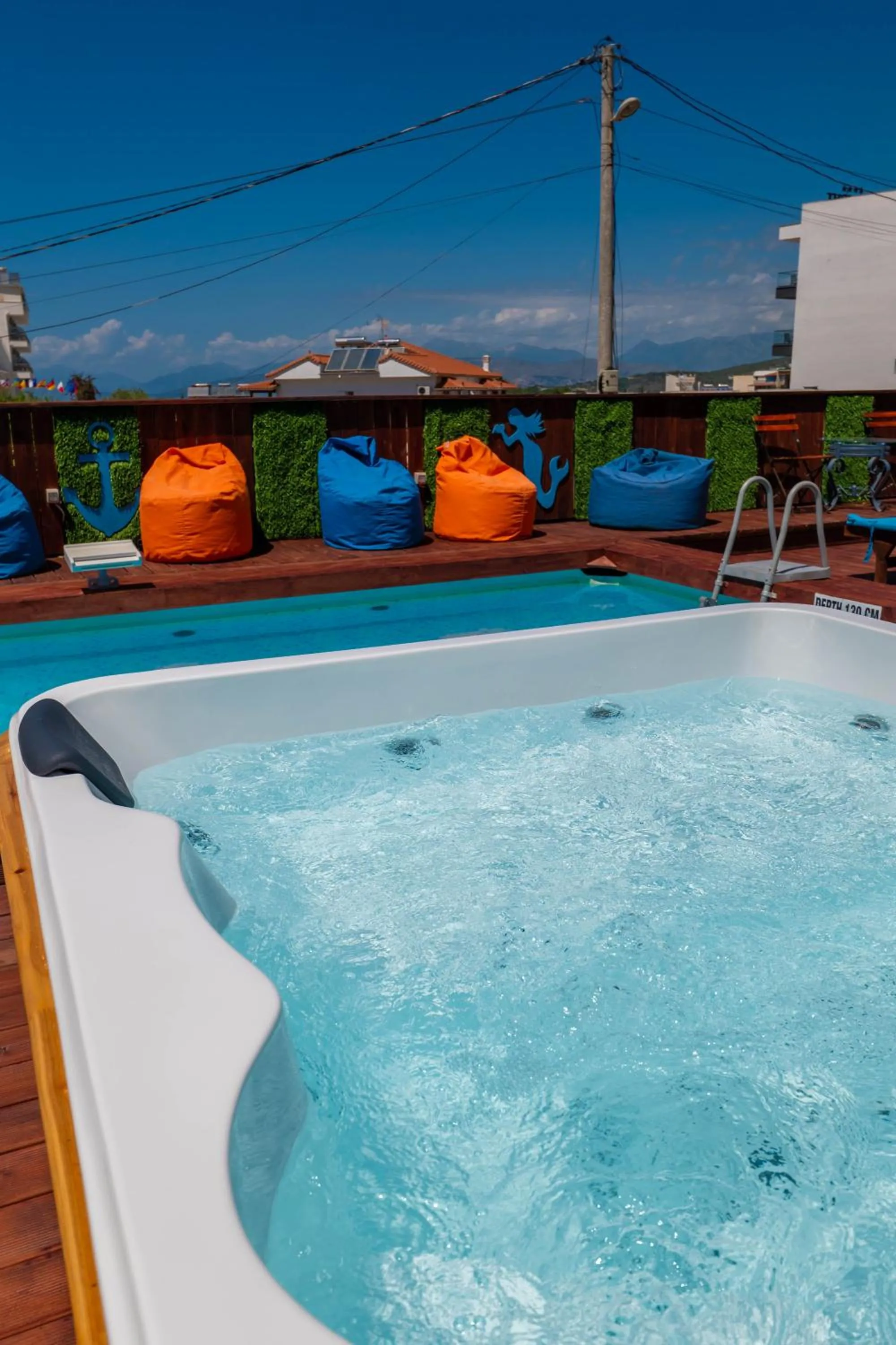 Hot Tub in Hotel Two Mermaids Ksamil