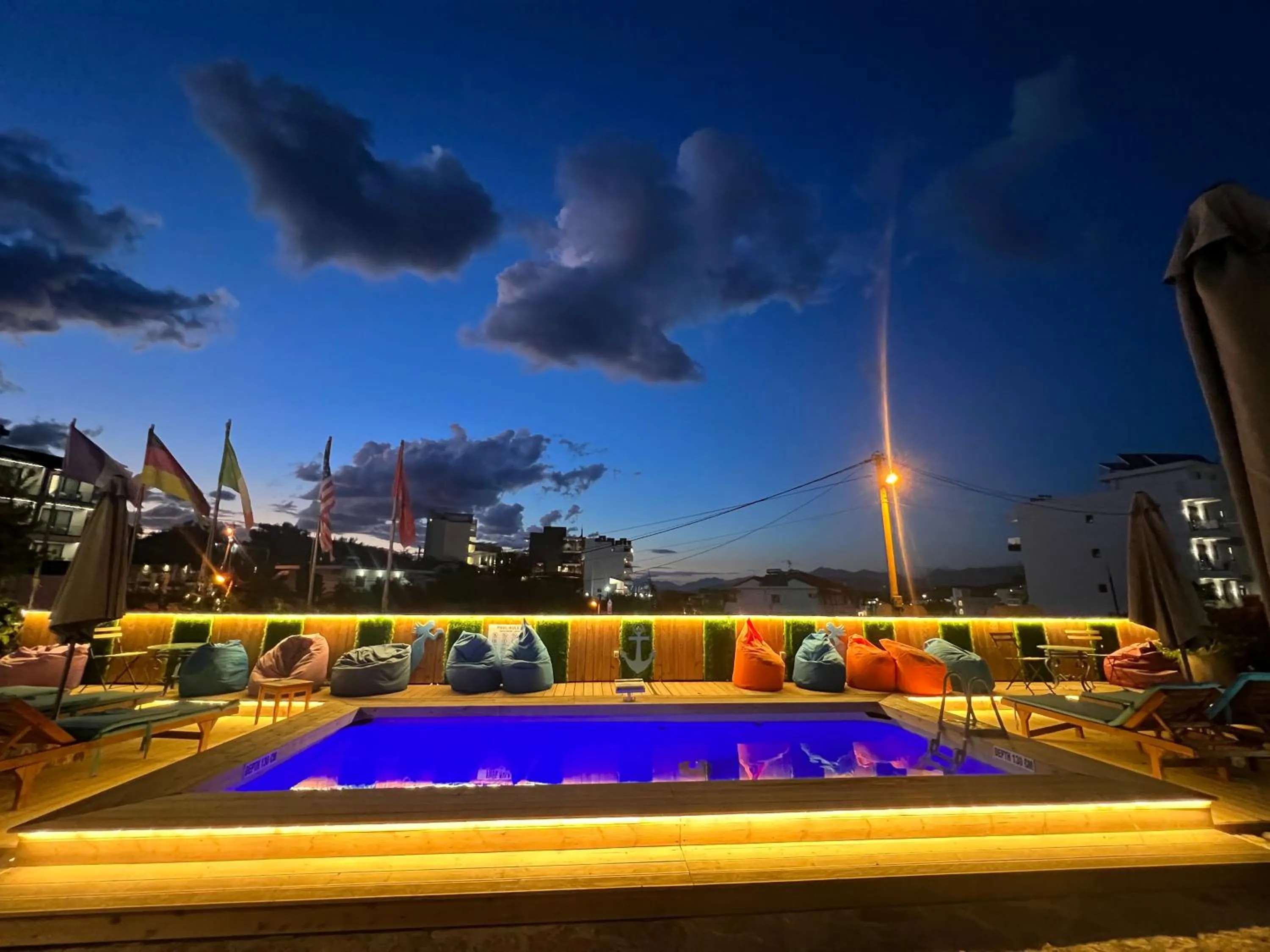Swimming pool in Hotel Two Mermaids Ksamil