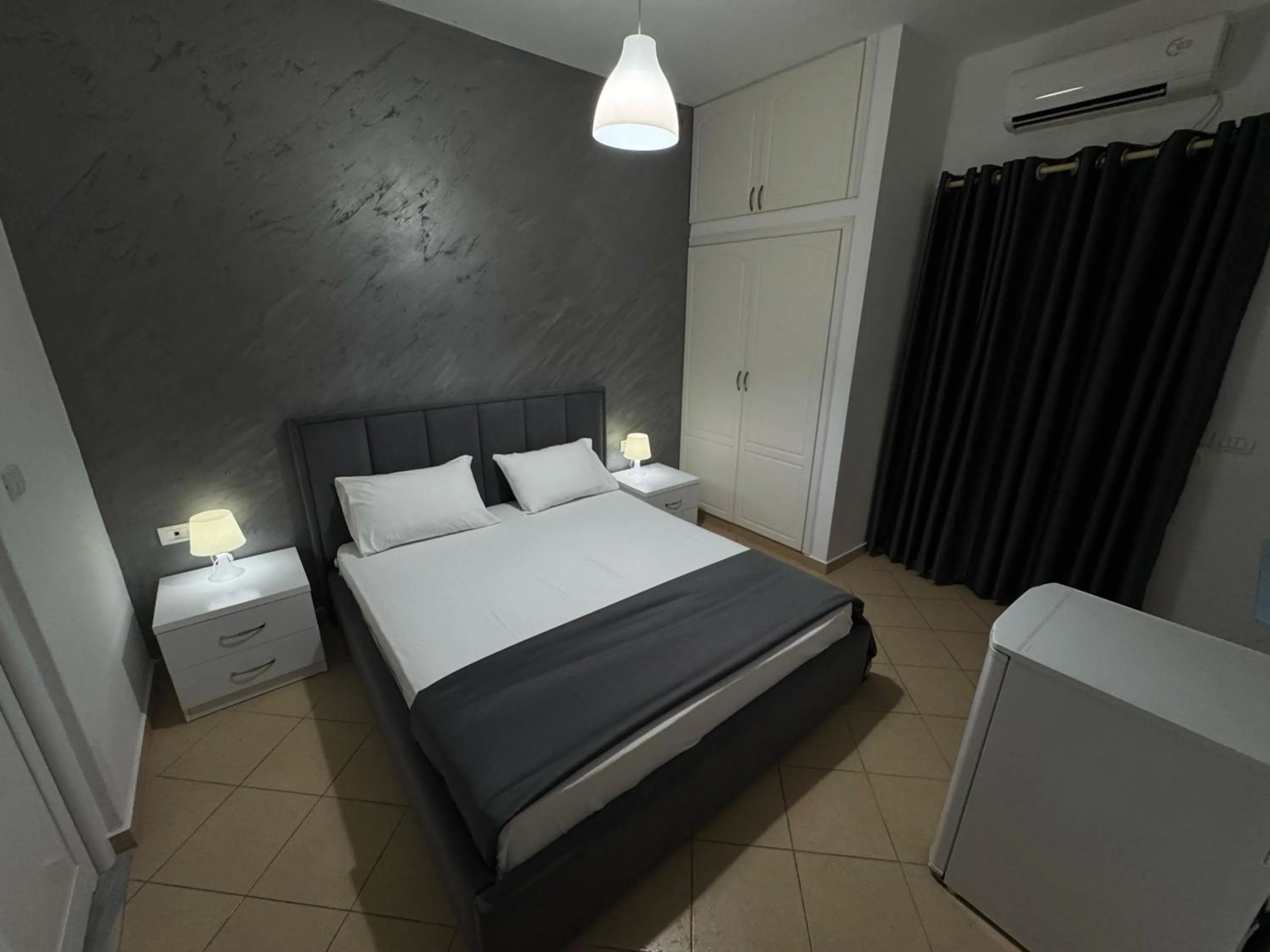 Bed in Hotel Two Mermaids Ksamil