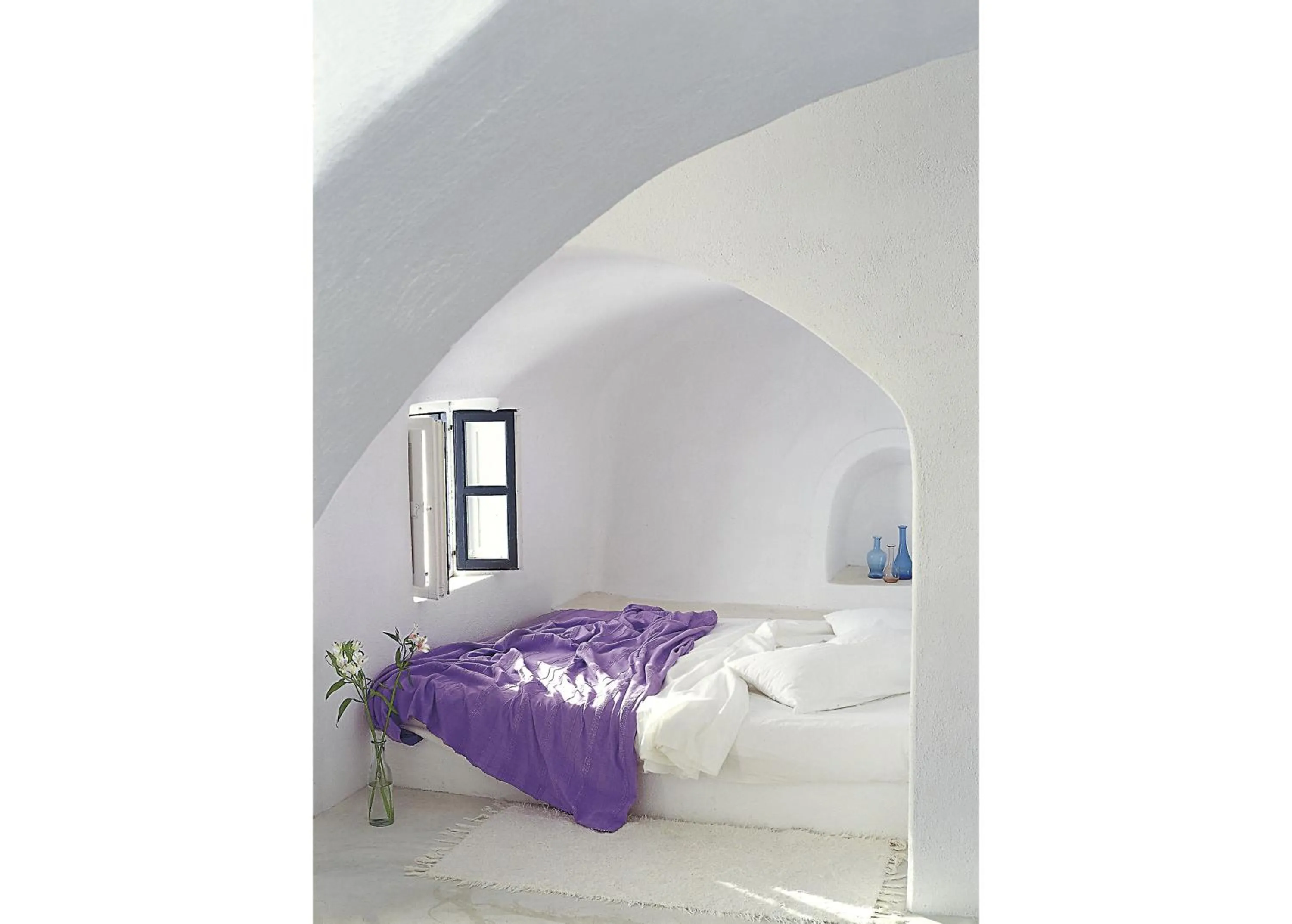 Decorative detail, Bed in Perivolas Hotel