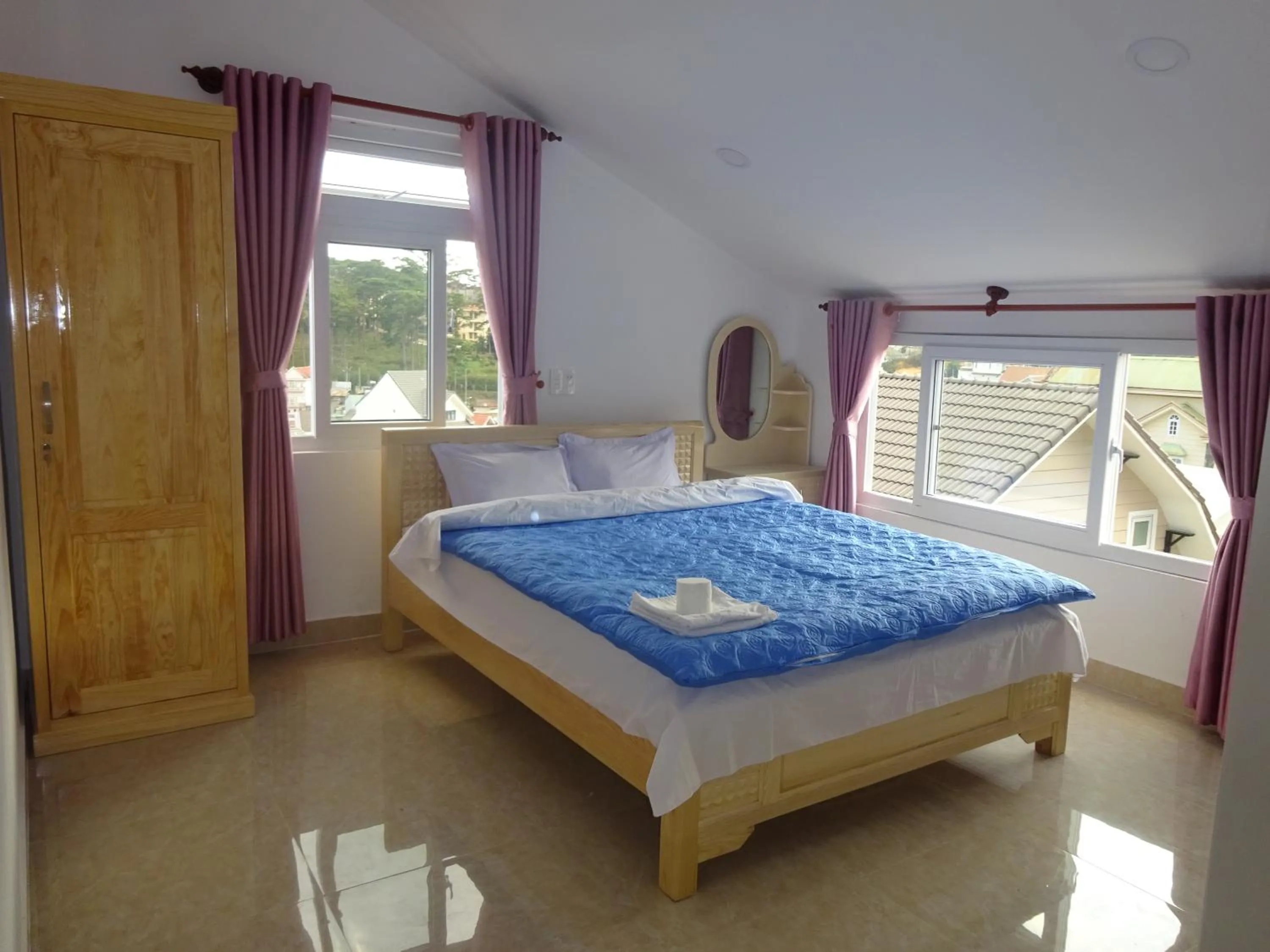 Bed in Blue Sky Homestay