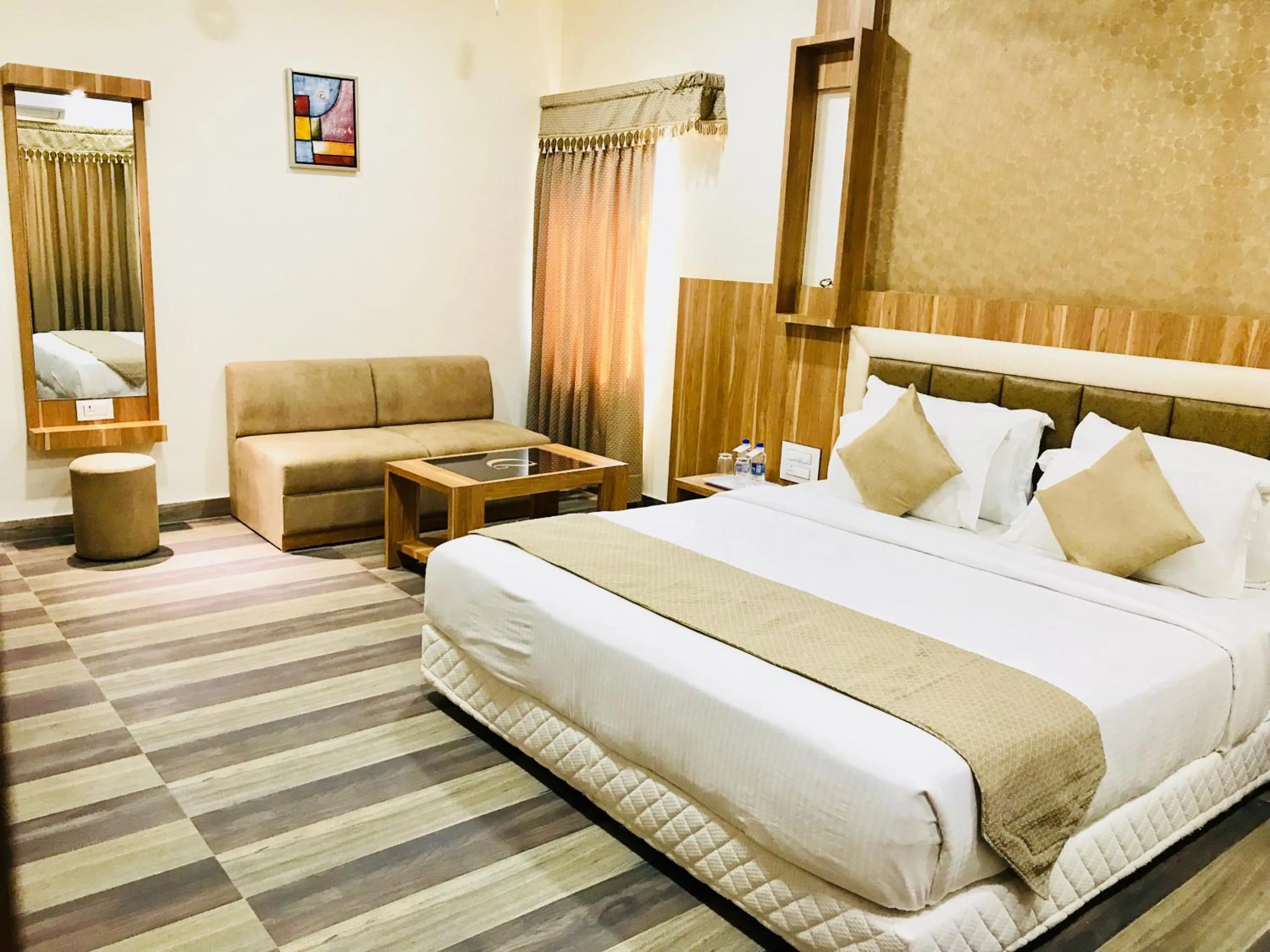 Bed in The Dwarika Hotel