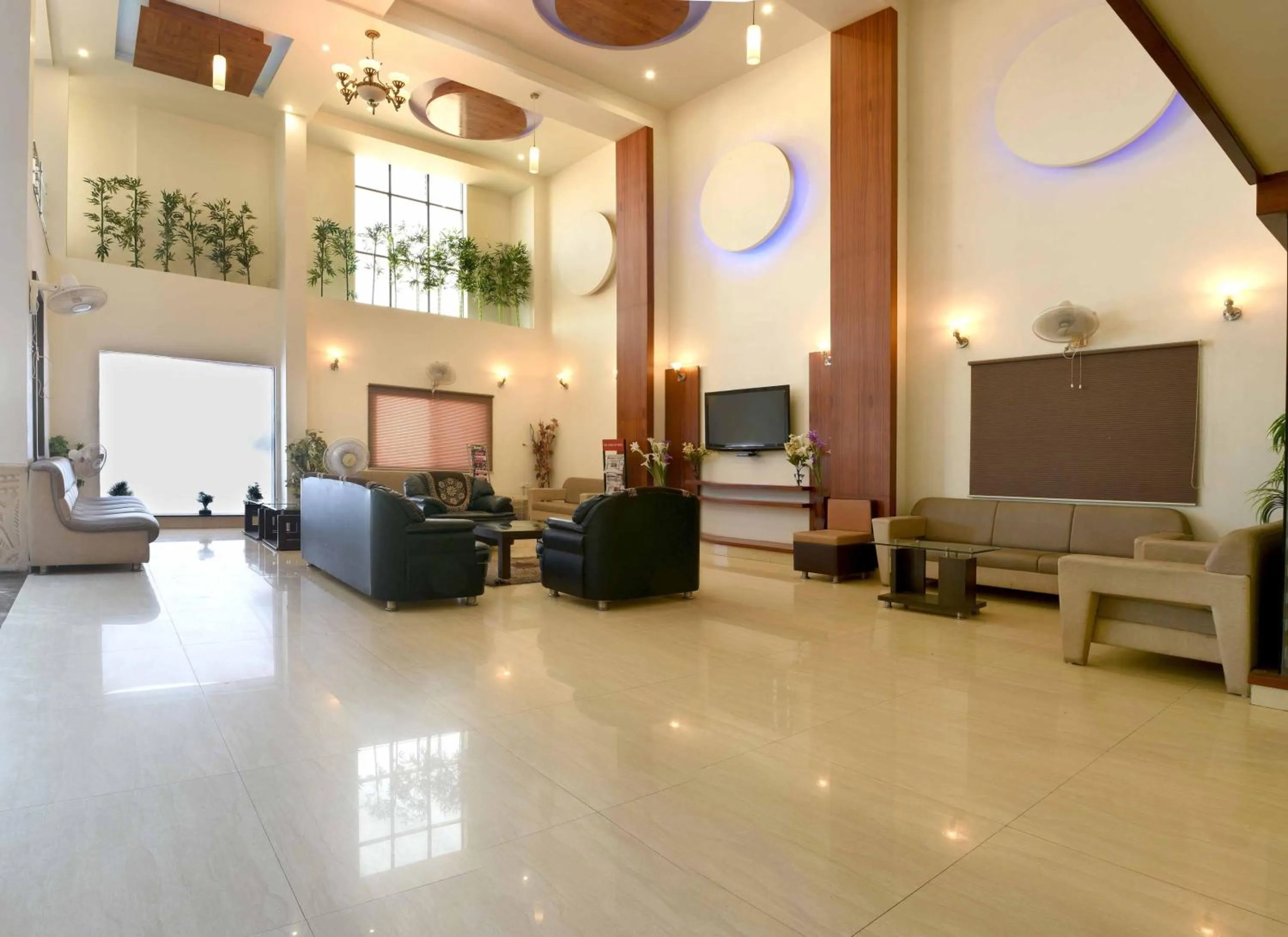 Seating area in The Dwarika Hotel