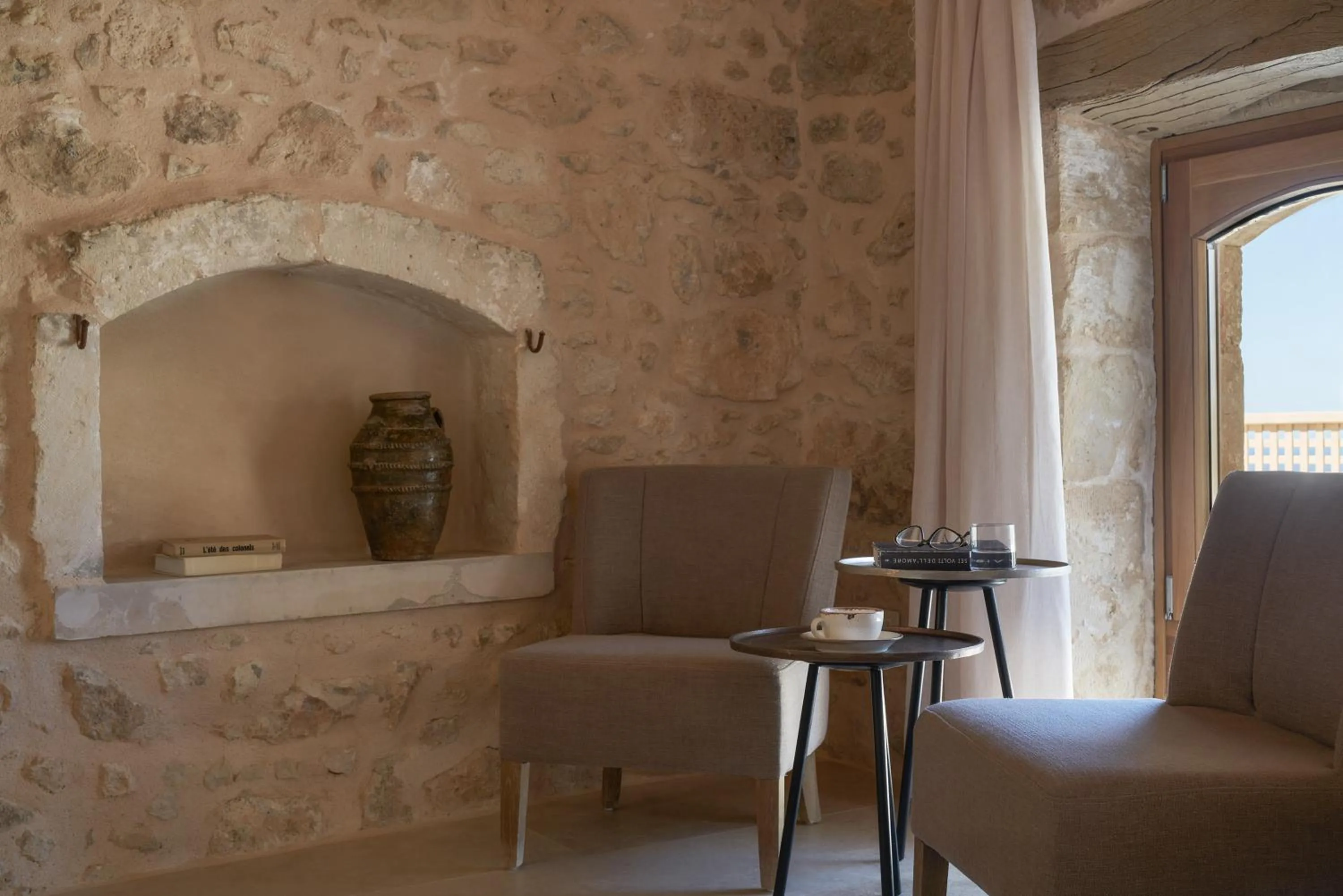 Seating area in Kapsaliana Village Hotel