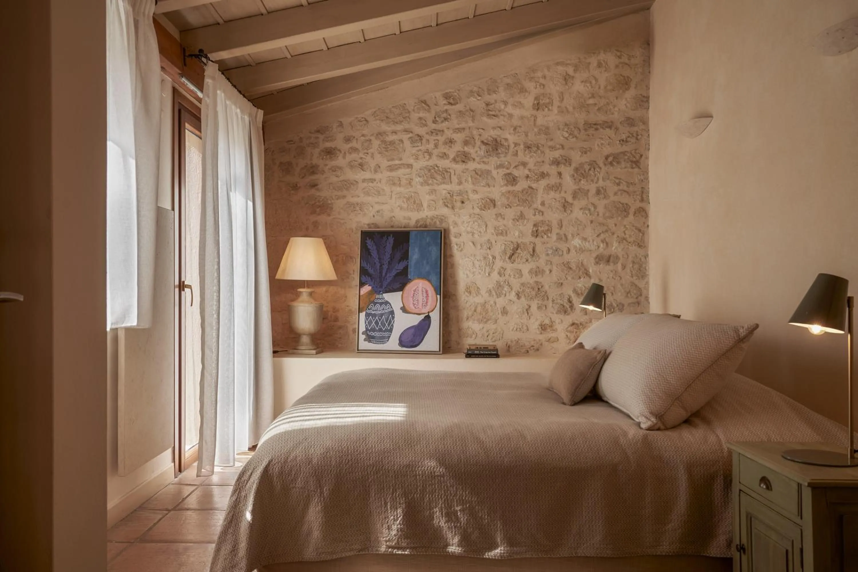 Bedroom, Bed in Kapsaliana Village Hotel