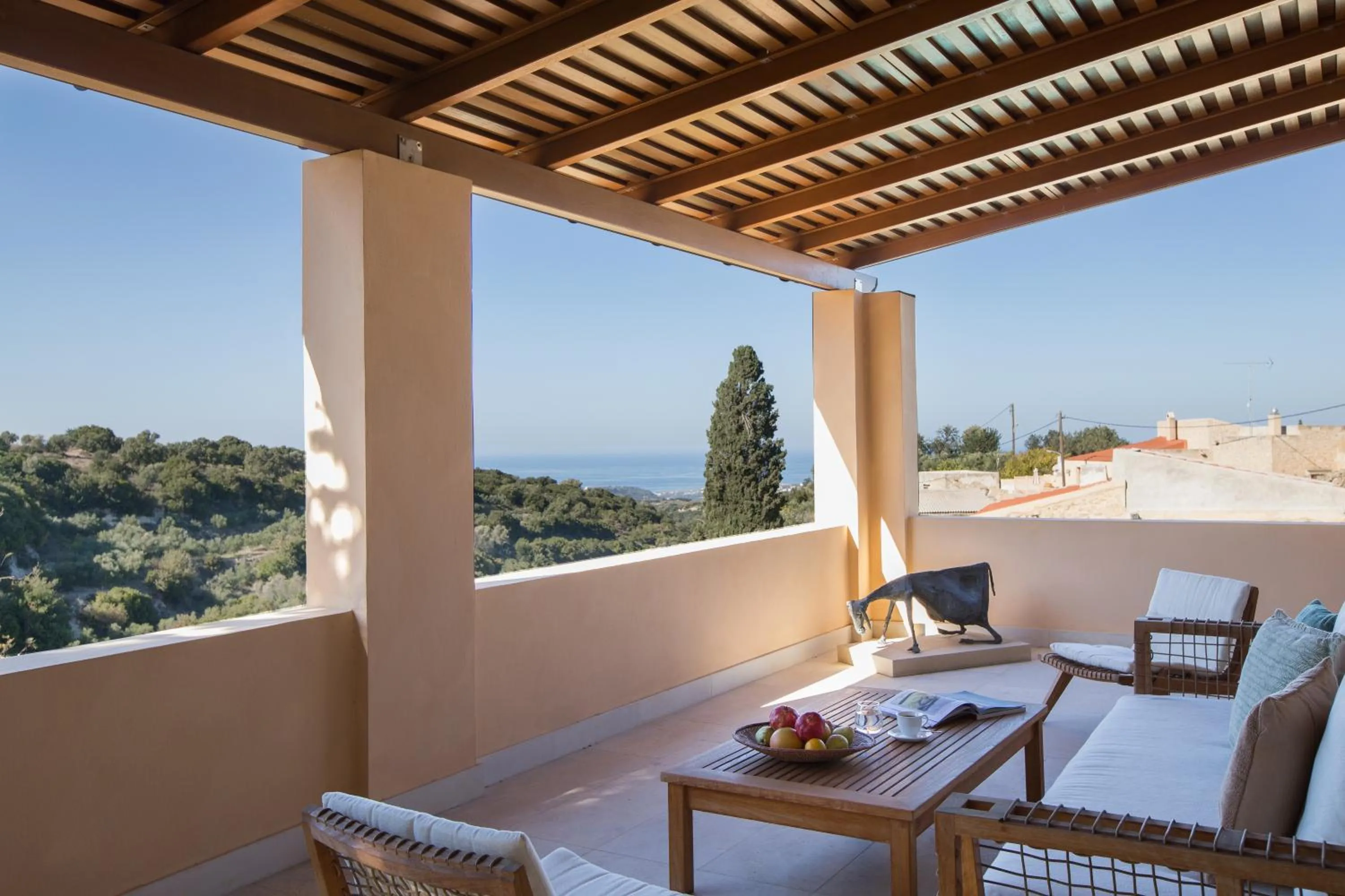 Balcony/Terrace in Kapsaliana Village Hotel