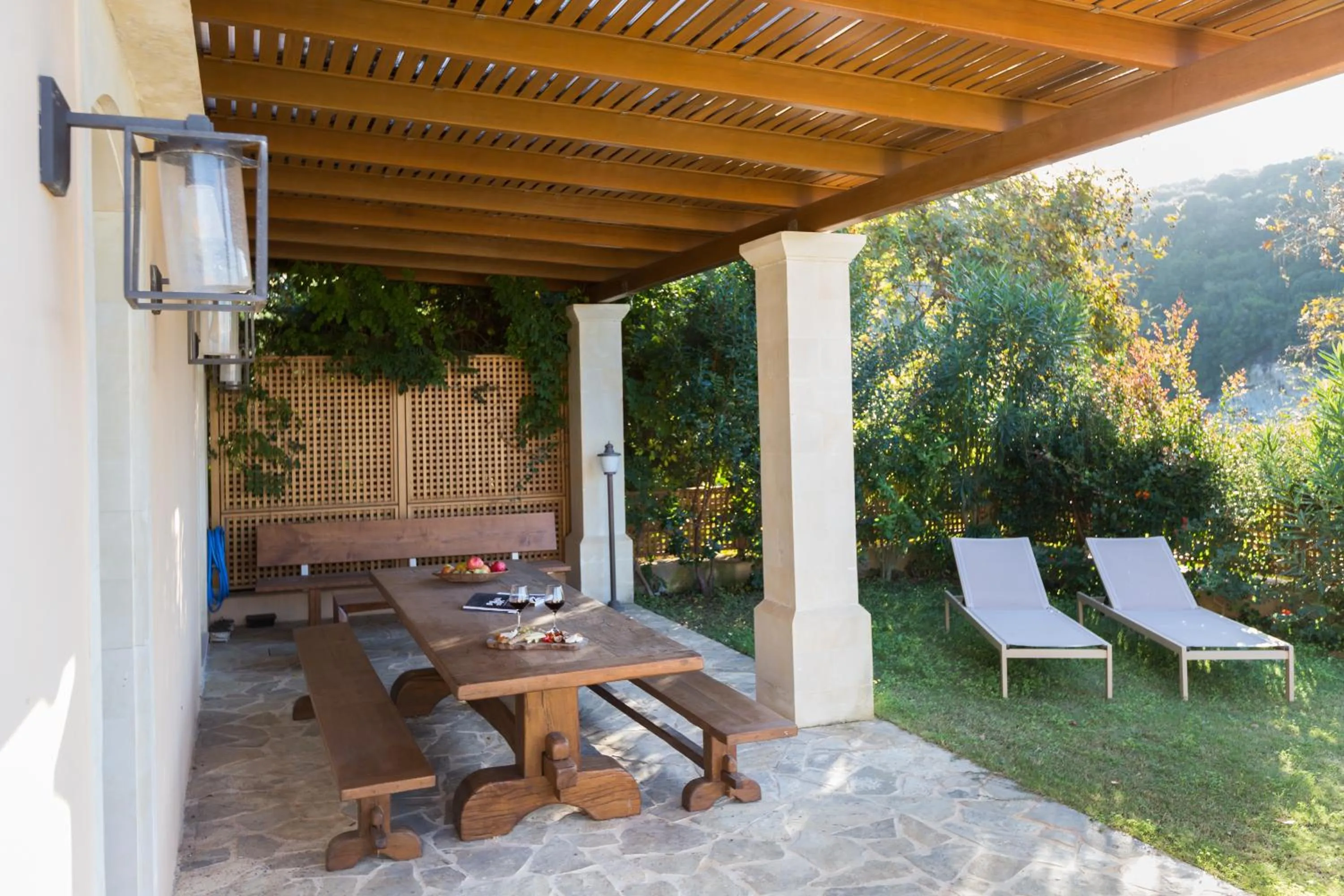Patio in Kapsaliana Village Hotel