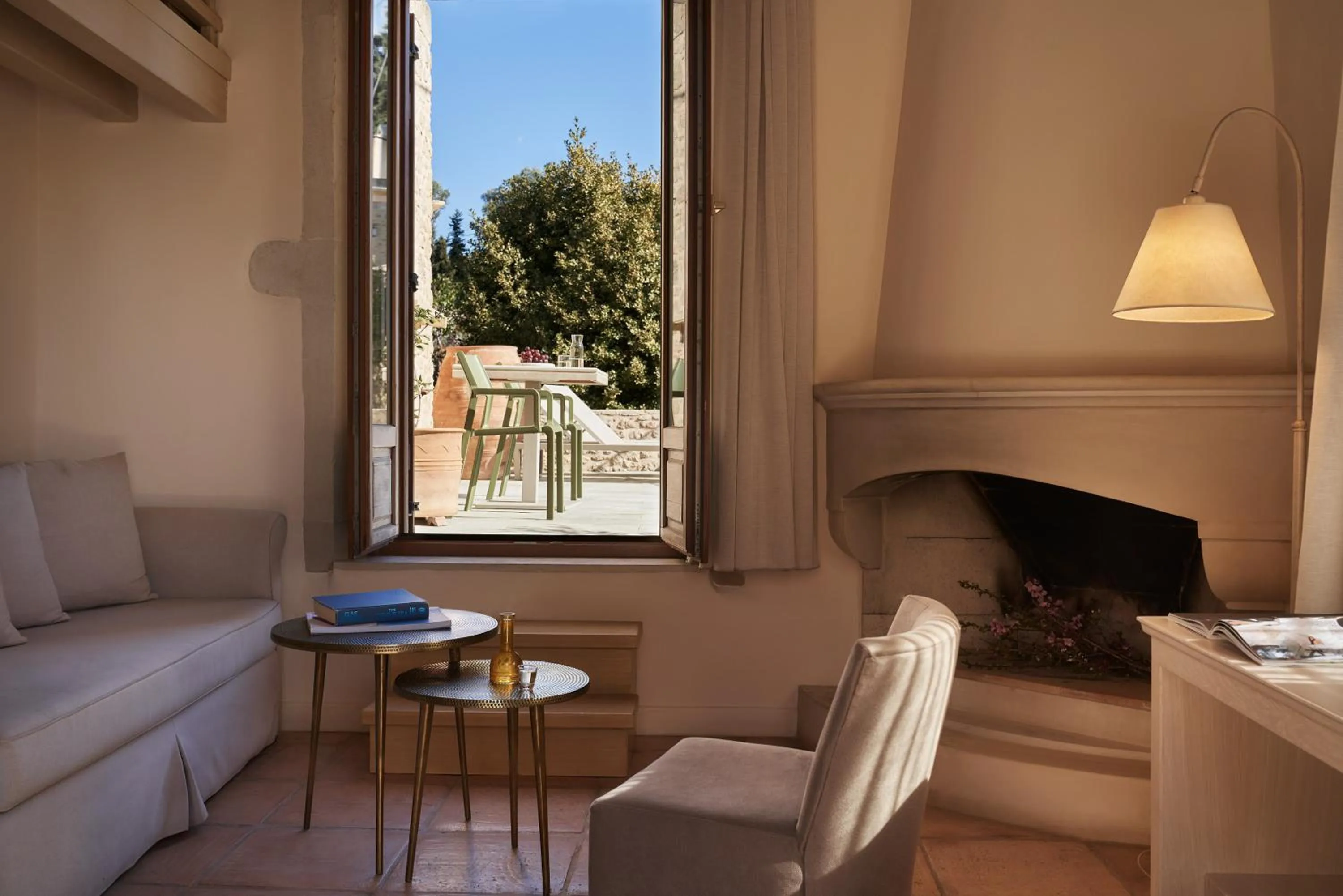 Seating area in Kapsaliana Village Hotel