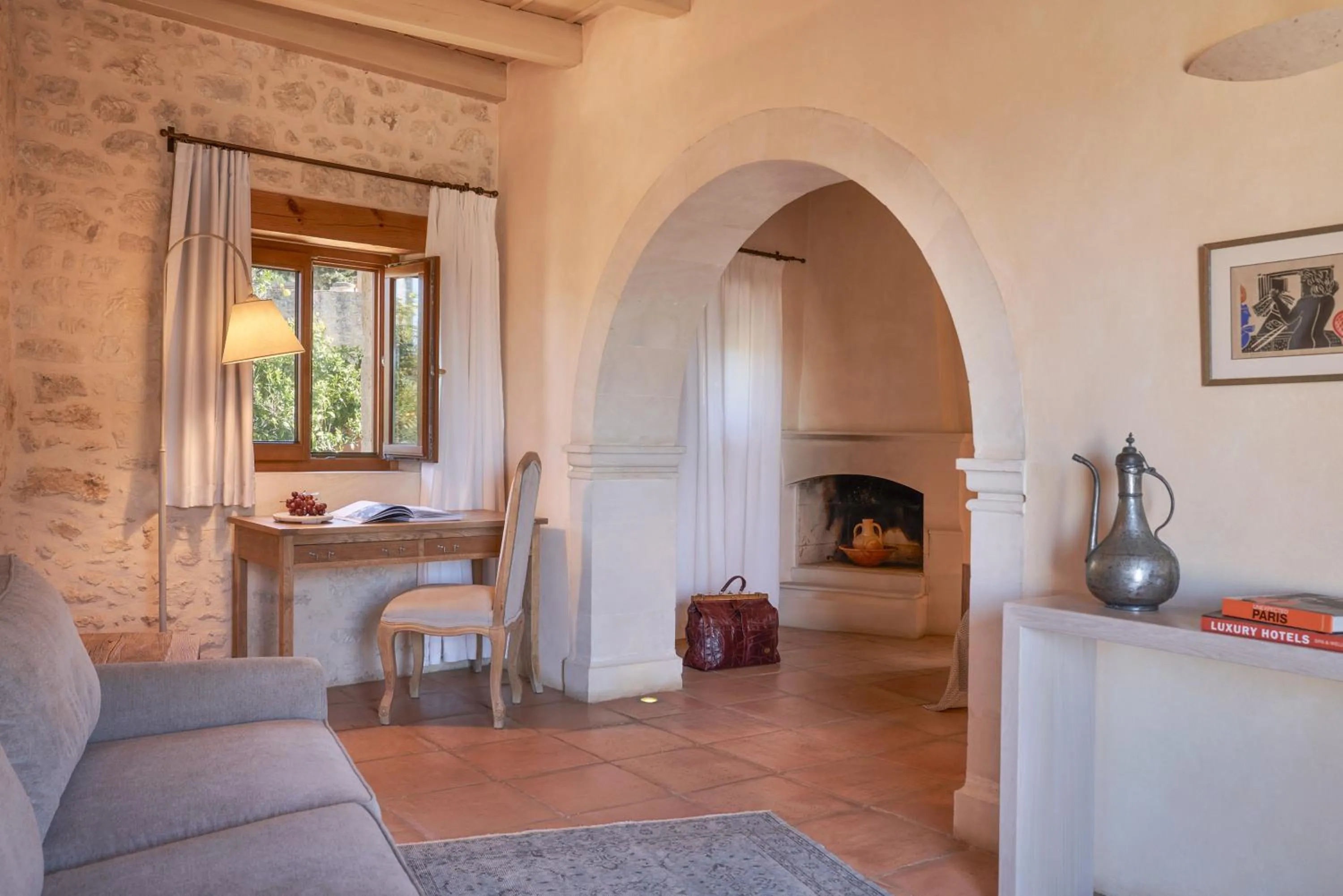 Seating area in Kapsaliana Village Hotel