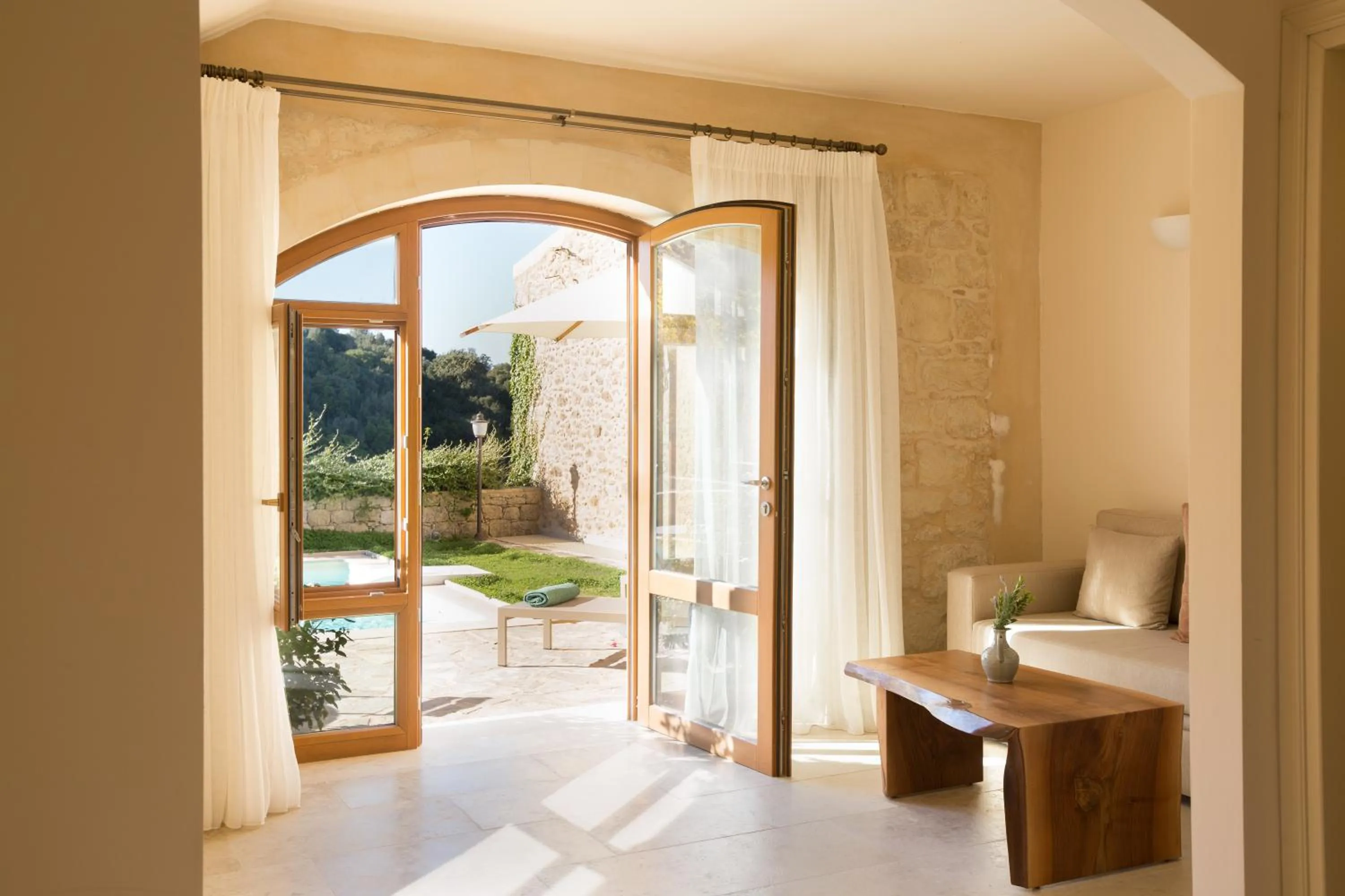 Seating area in Kapsaliana Village Hotel