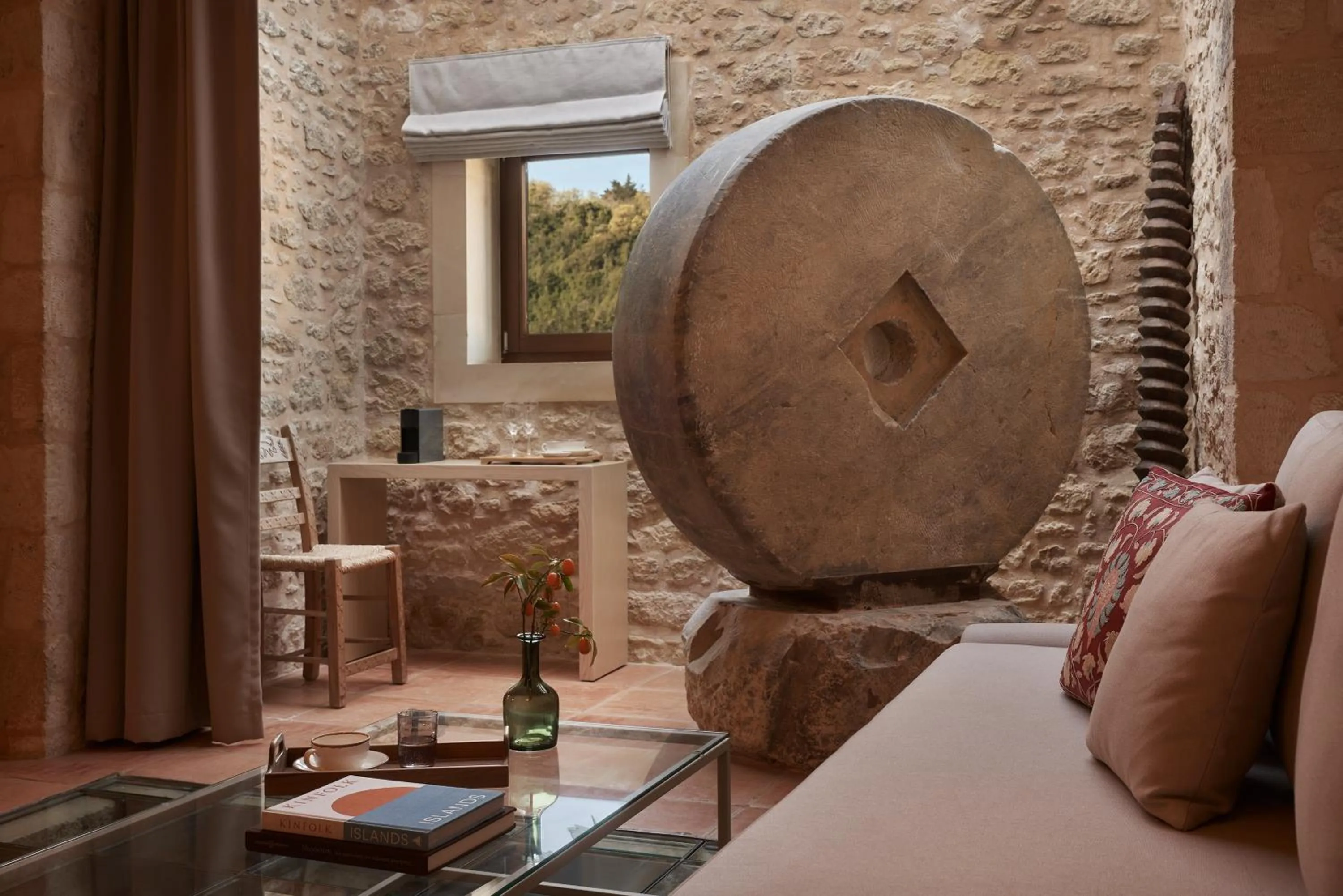 Seating area in Kapsaliana Village Hotel