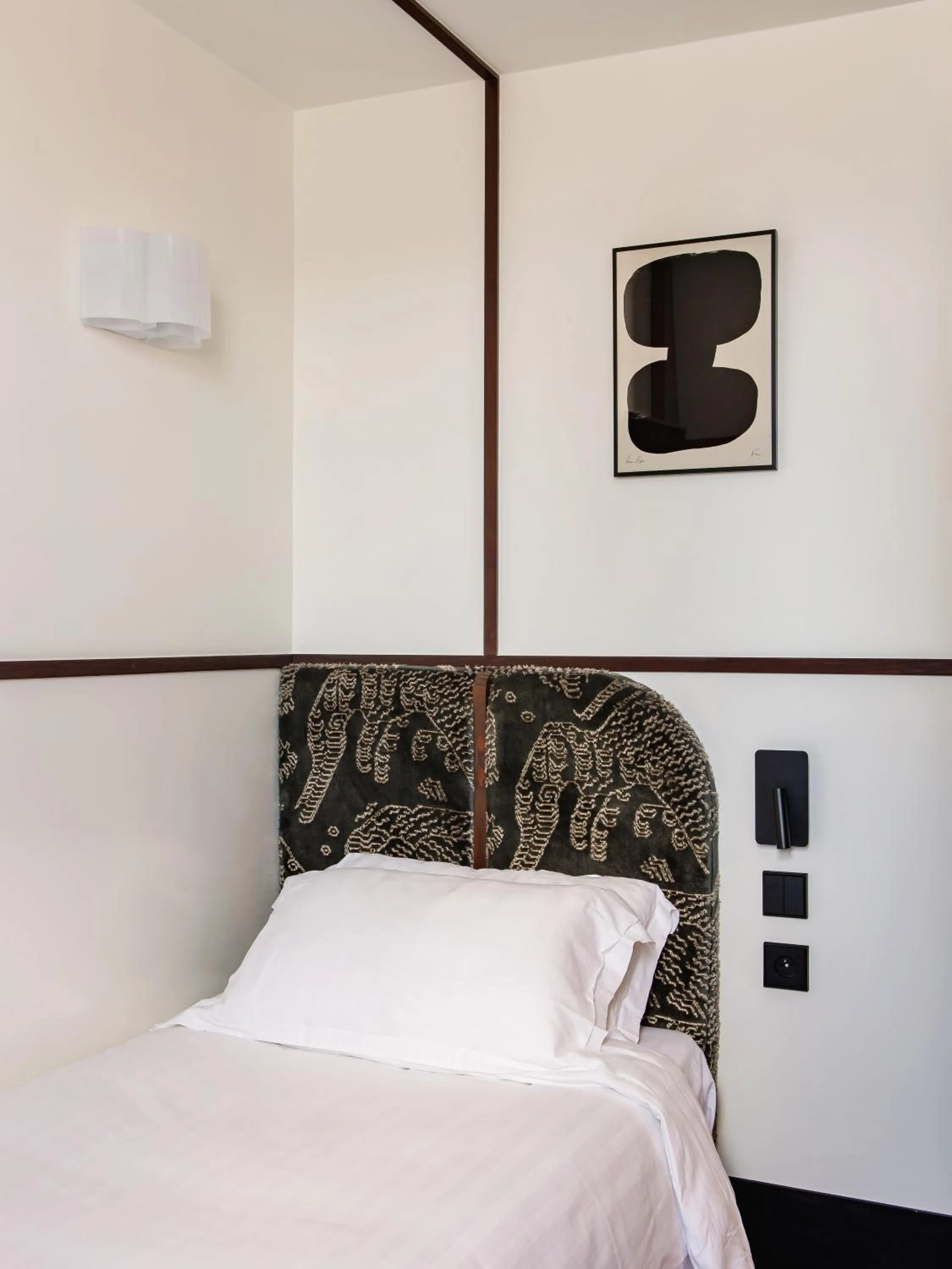 Bed in Hôtel Marguerite