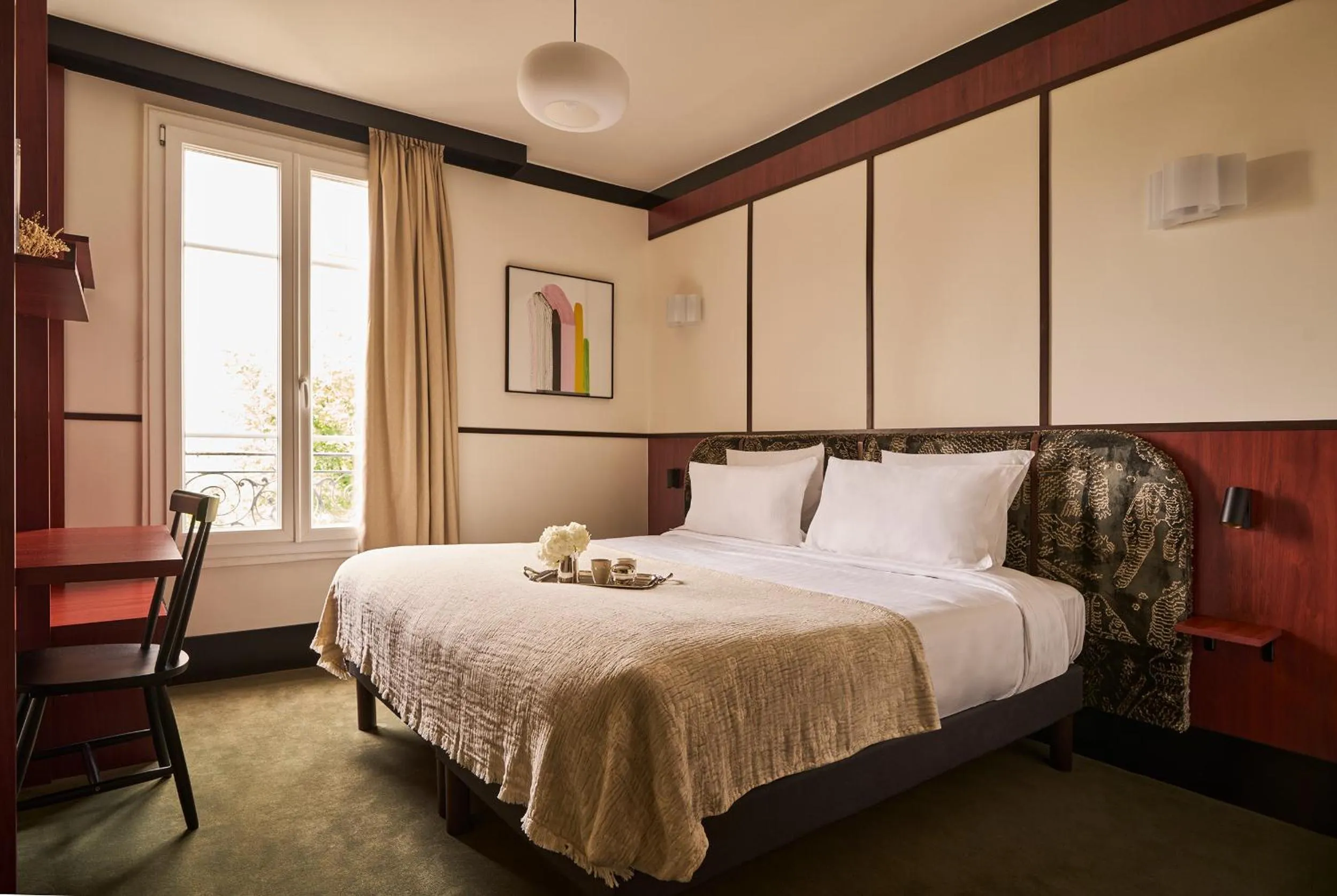 Bedroom, Bed in Hôtel Marguerite