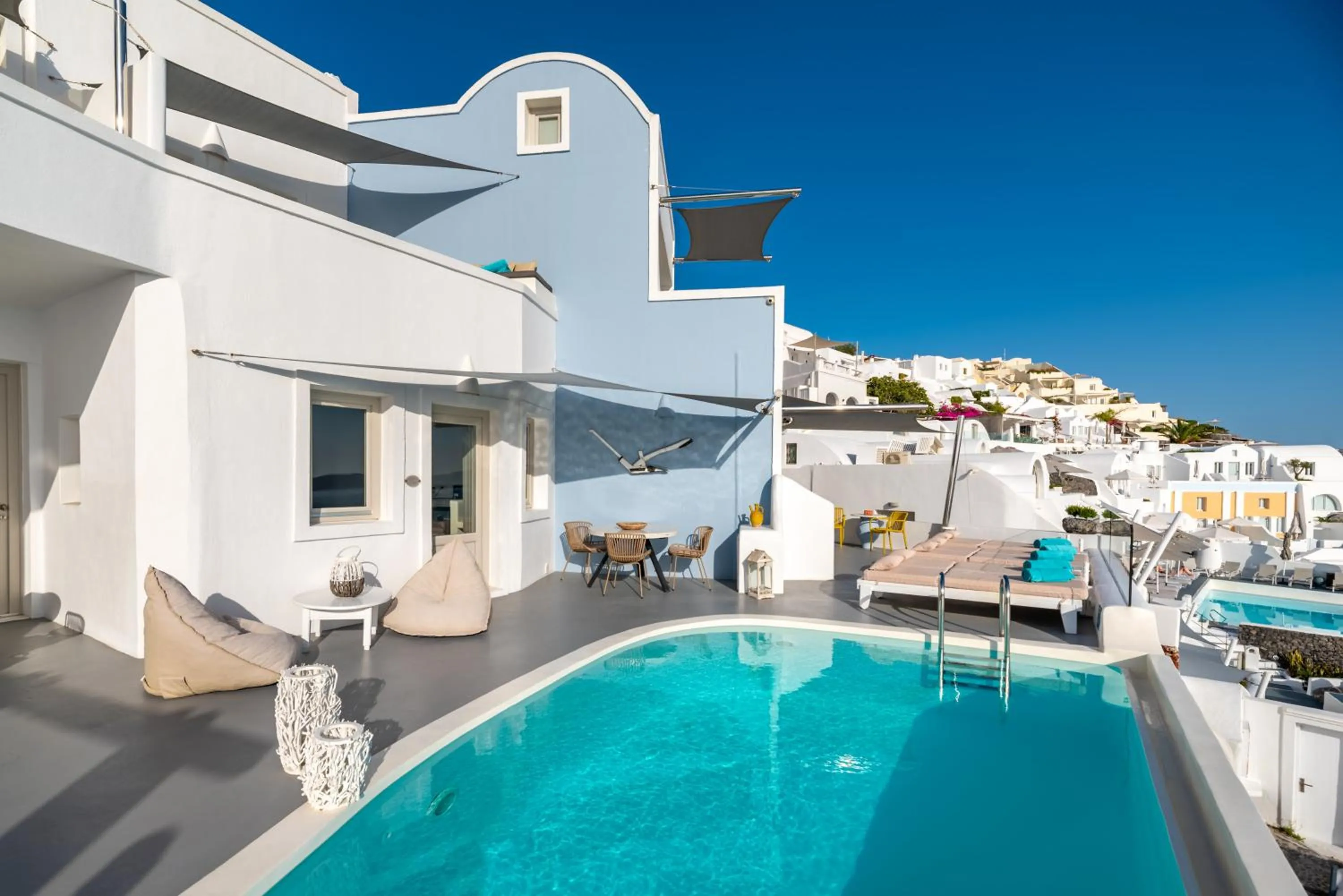 Balcony/Terrace in Kima Oia Suites