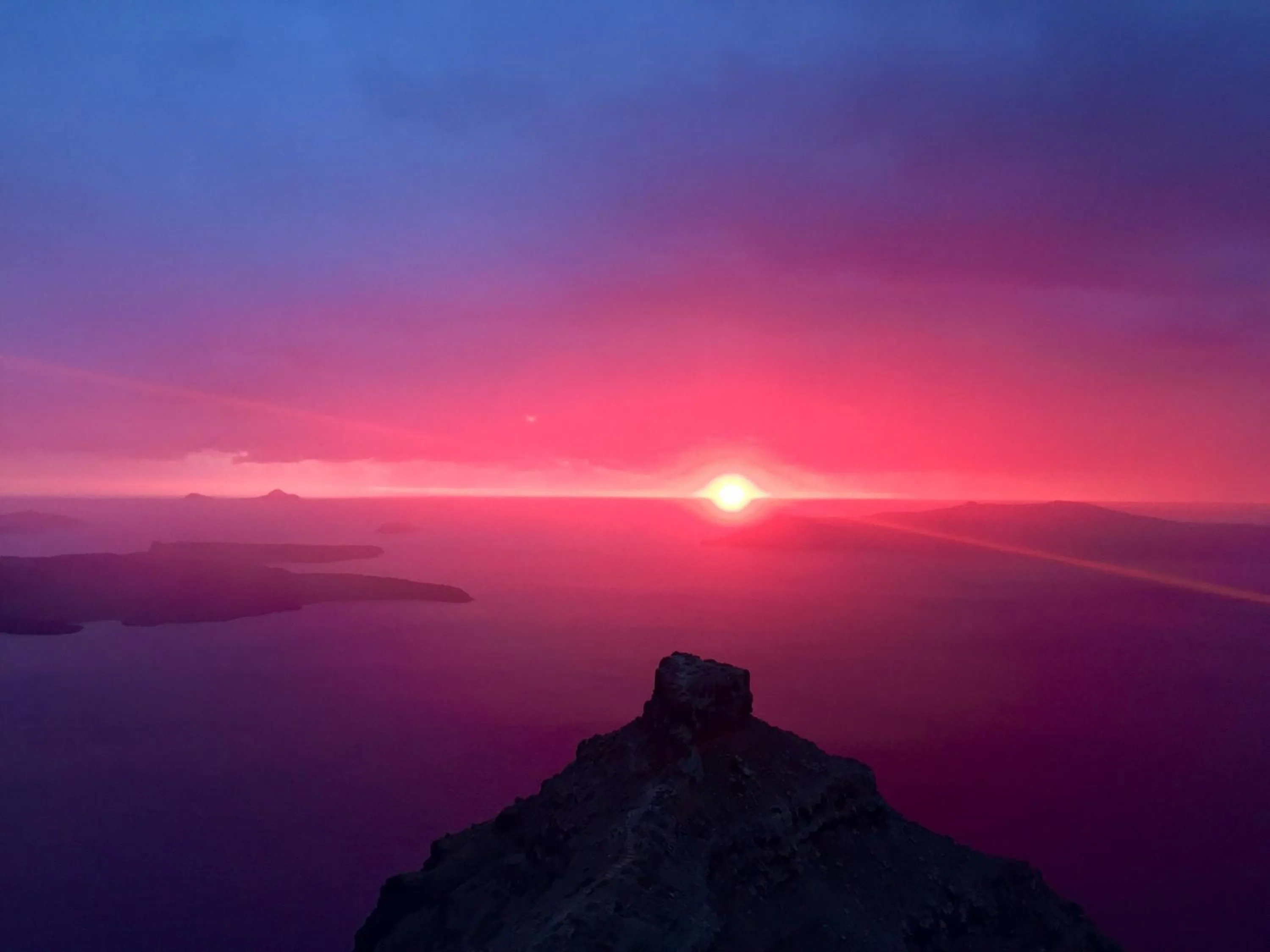 Sunset in Vallais Villa