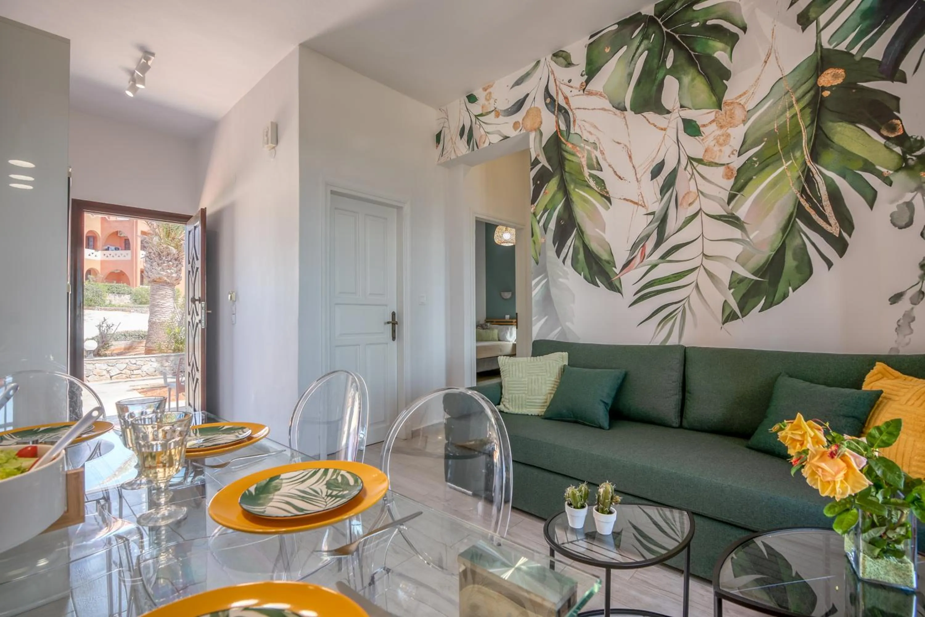 Seating area in Georgia Vicky Studios & Apartments