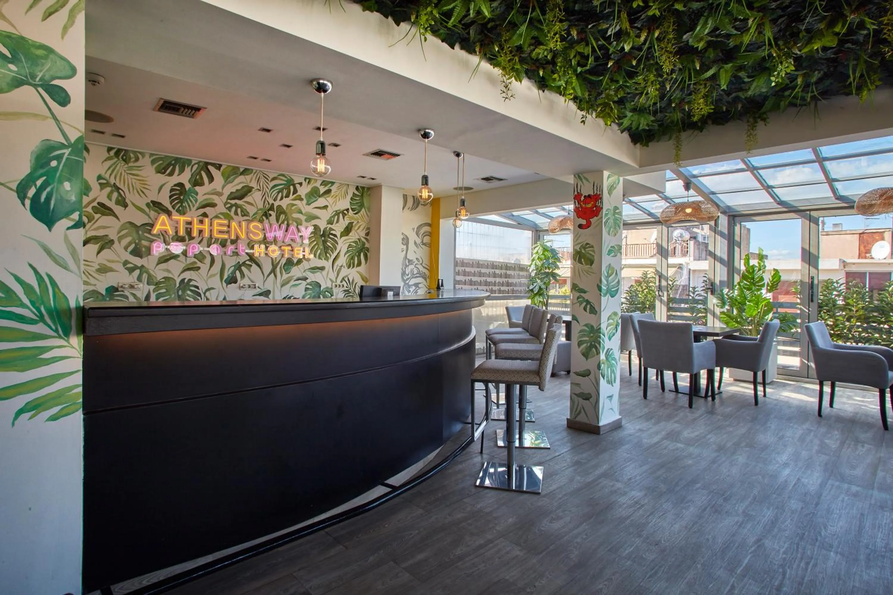 Seating area in Athens Way Pop Art Hotel