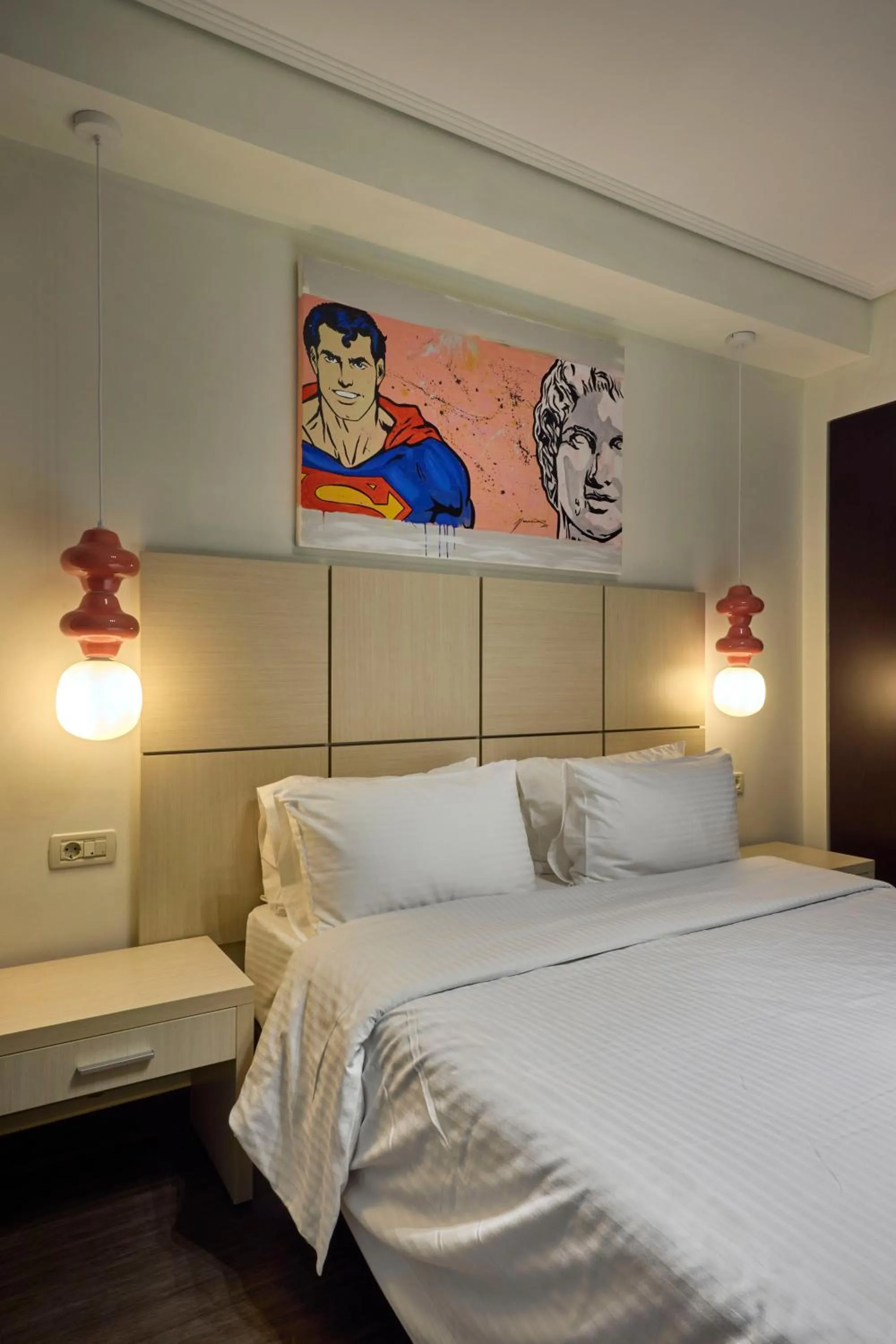 Bed in Athens Way Pop Art Hotel