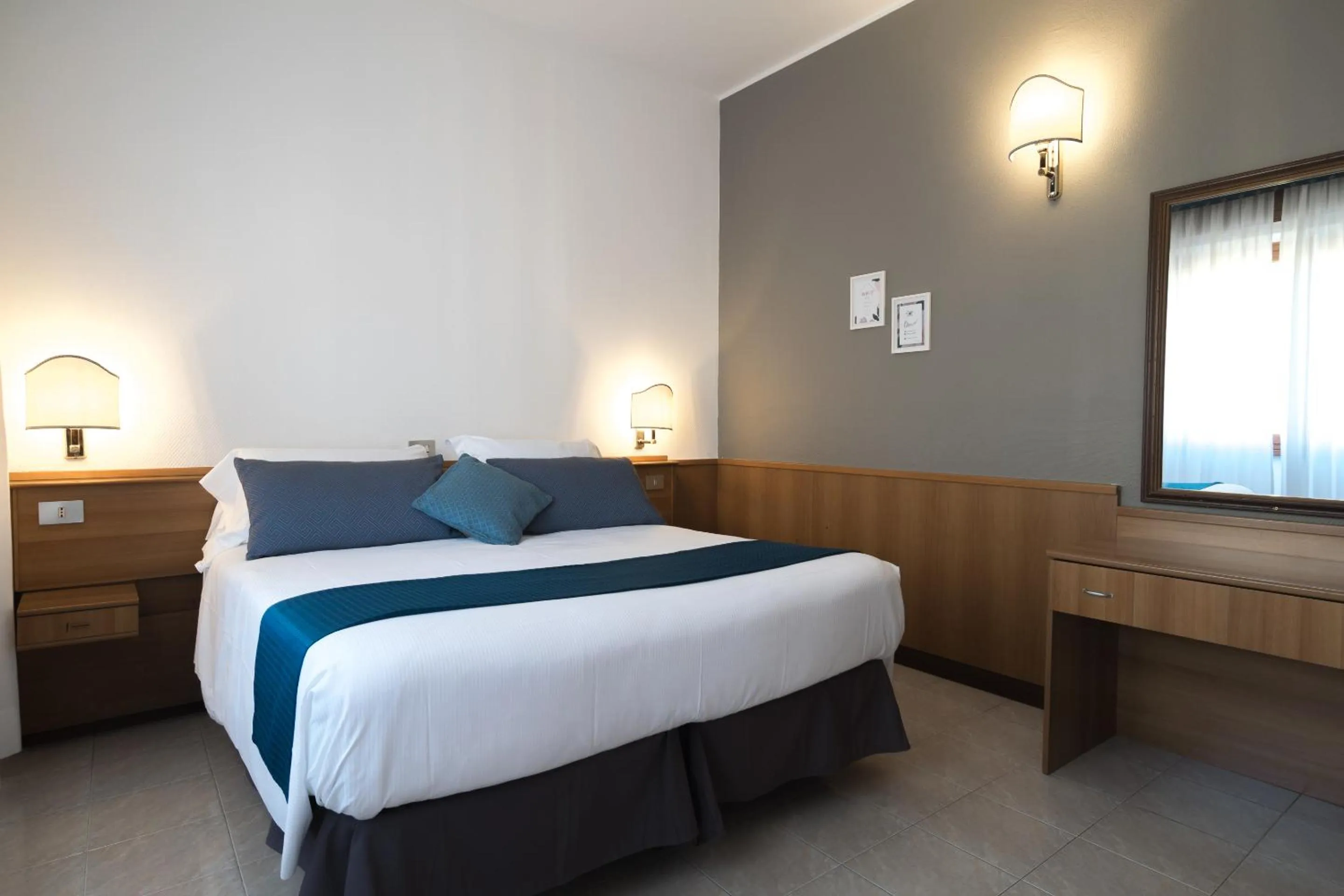 Bed in Hotel Pacific