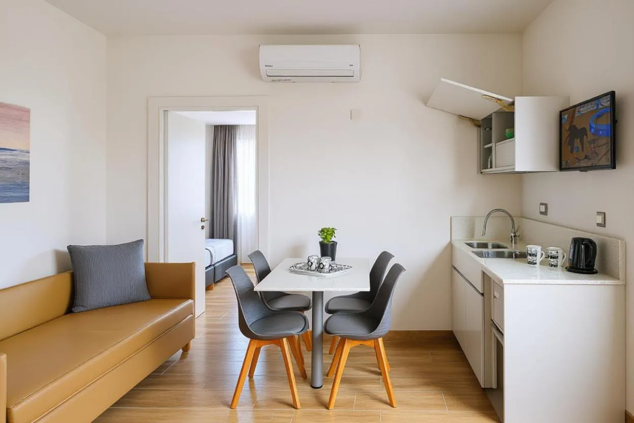 Living room in Sergiani Garden Hotel Apartments