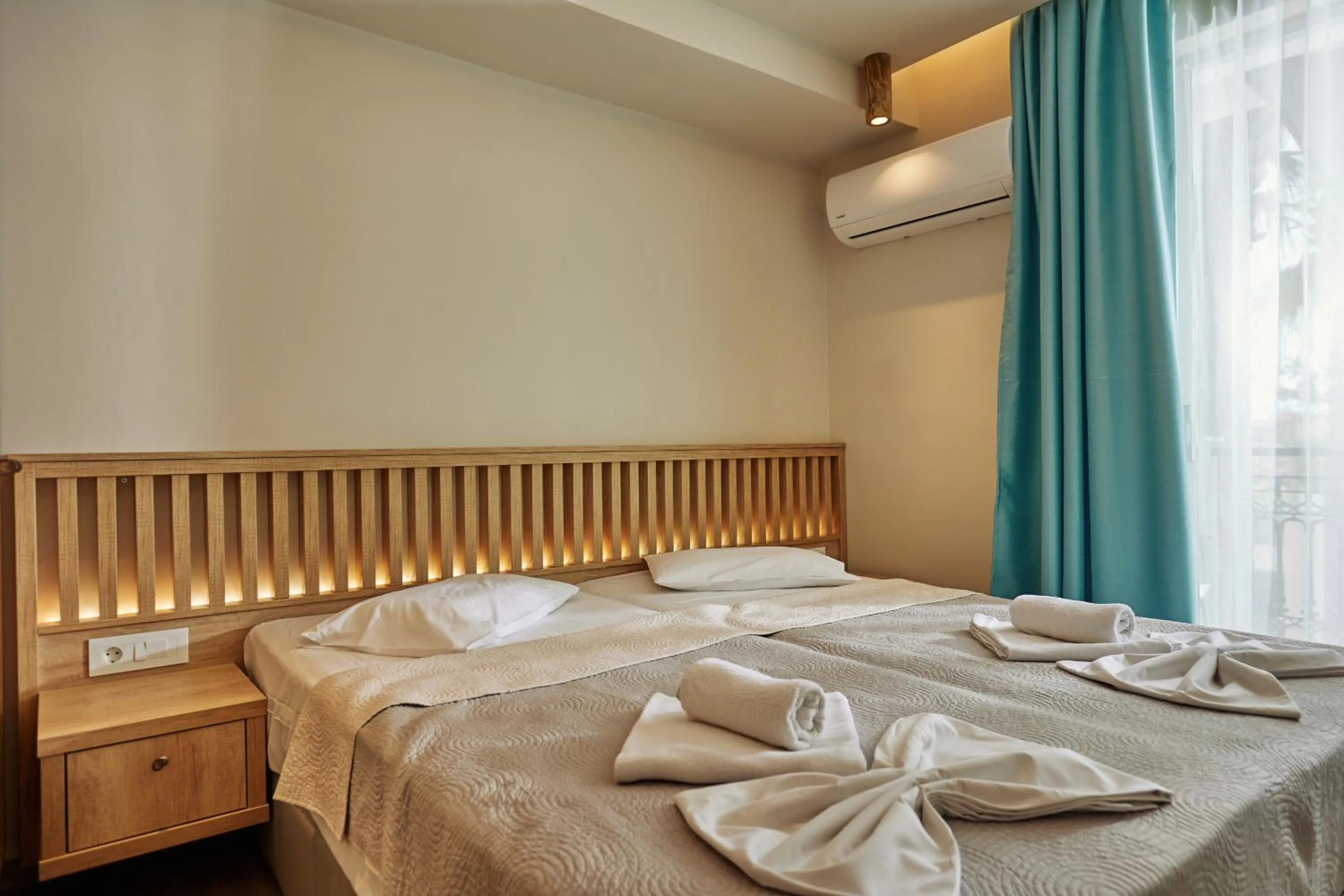 Bed in Iniohos Zante Hotel & Suites