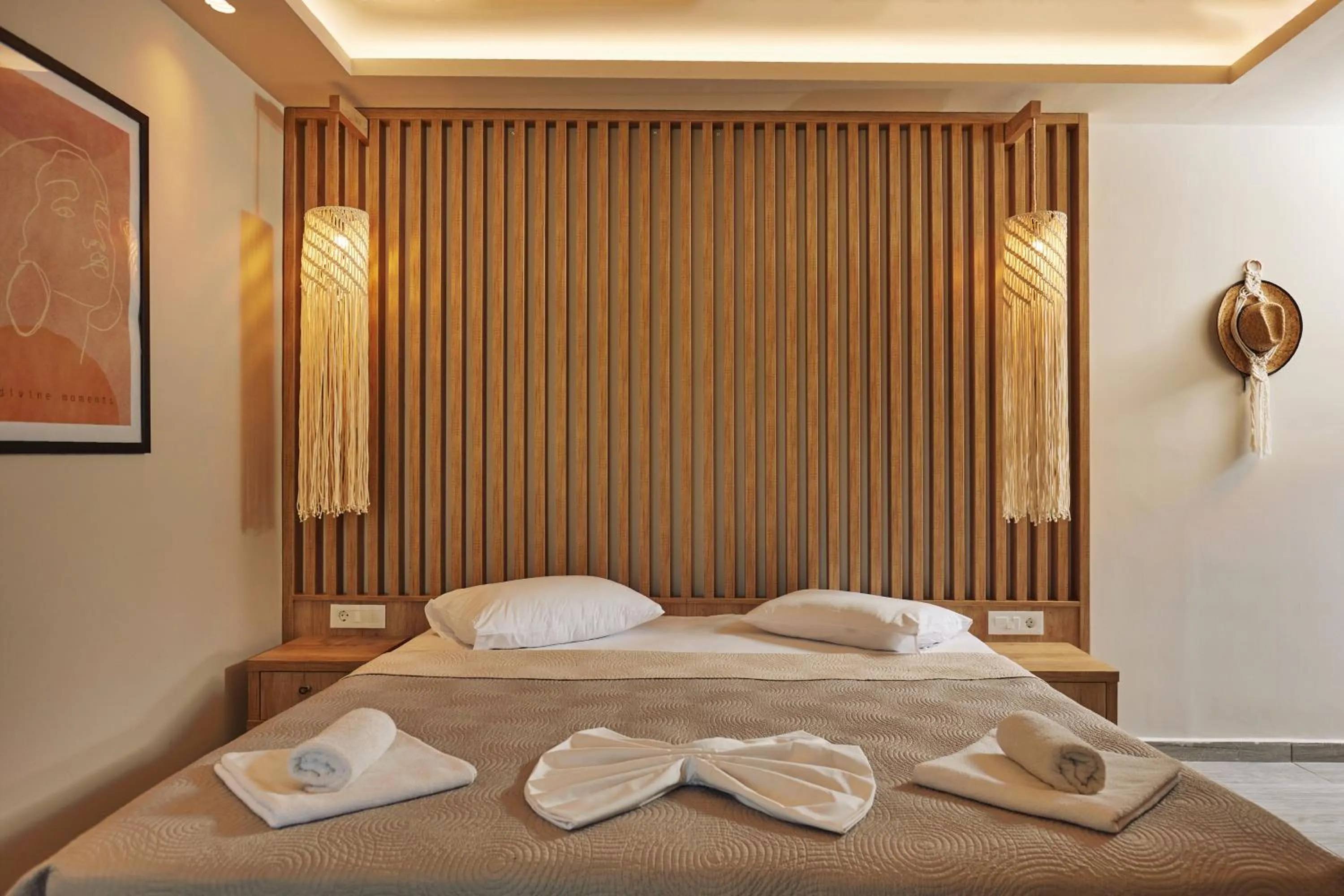 Bed in Iniohos Zante Hotel & Suites