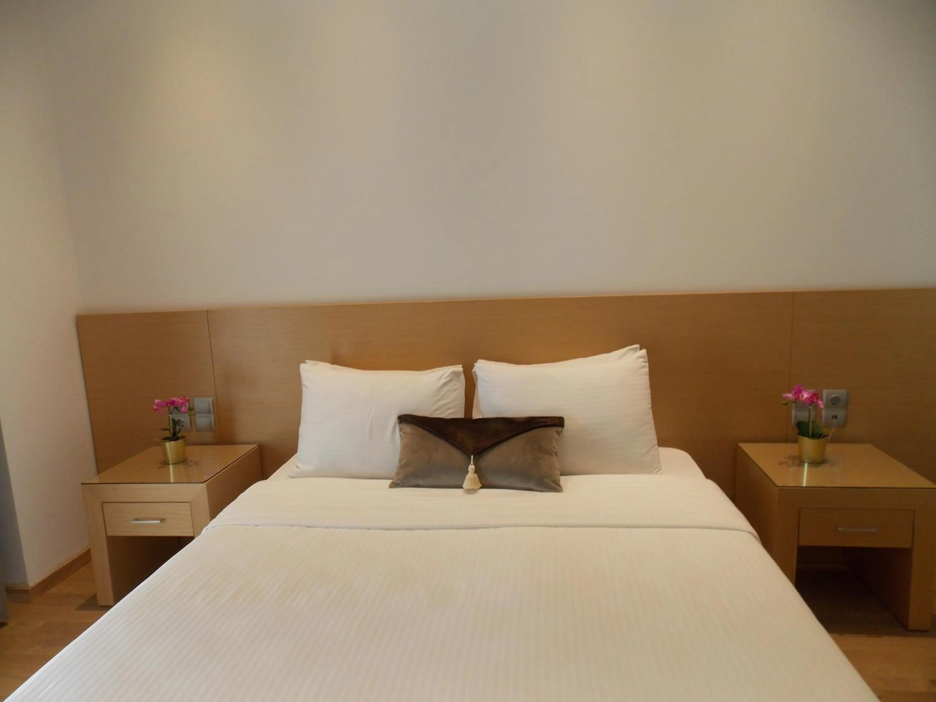 Bed in Hotel Alexandros