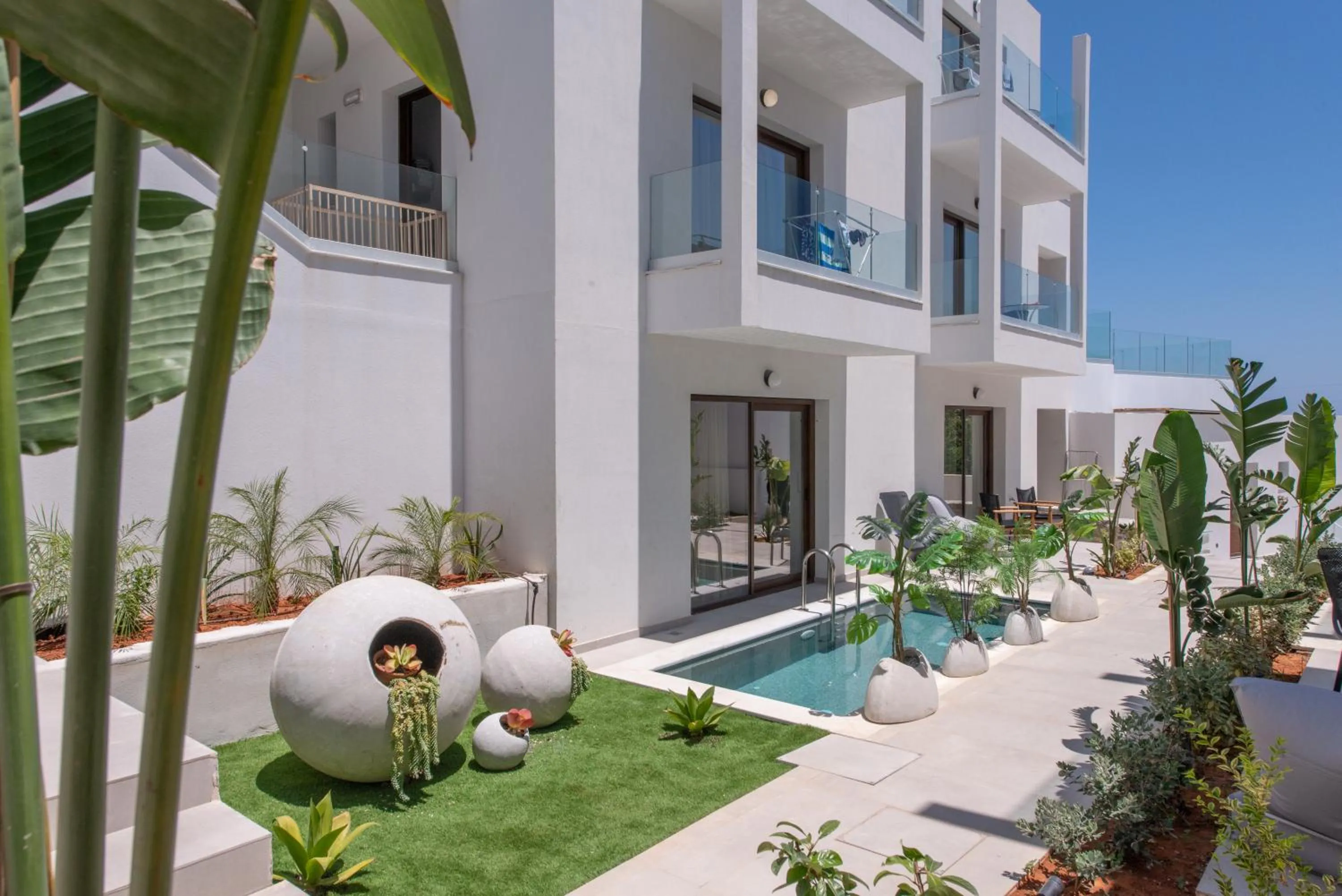 Property building in Mika Villas & Suites