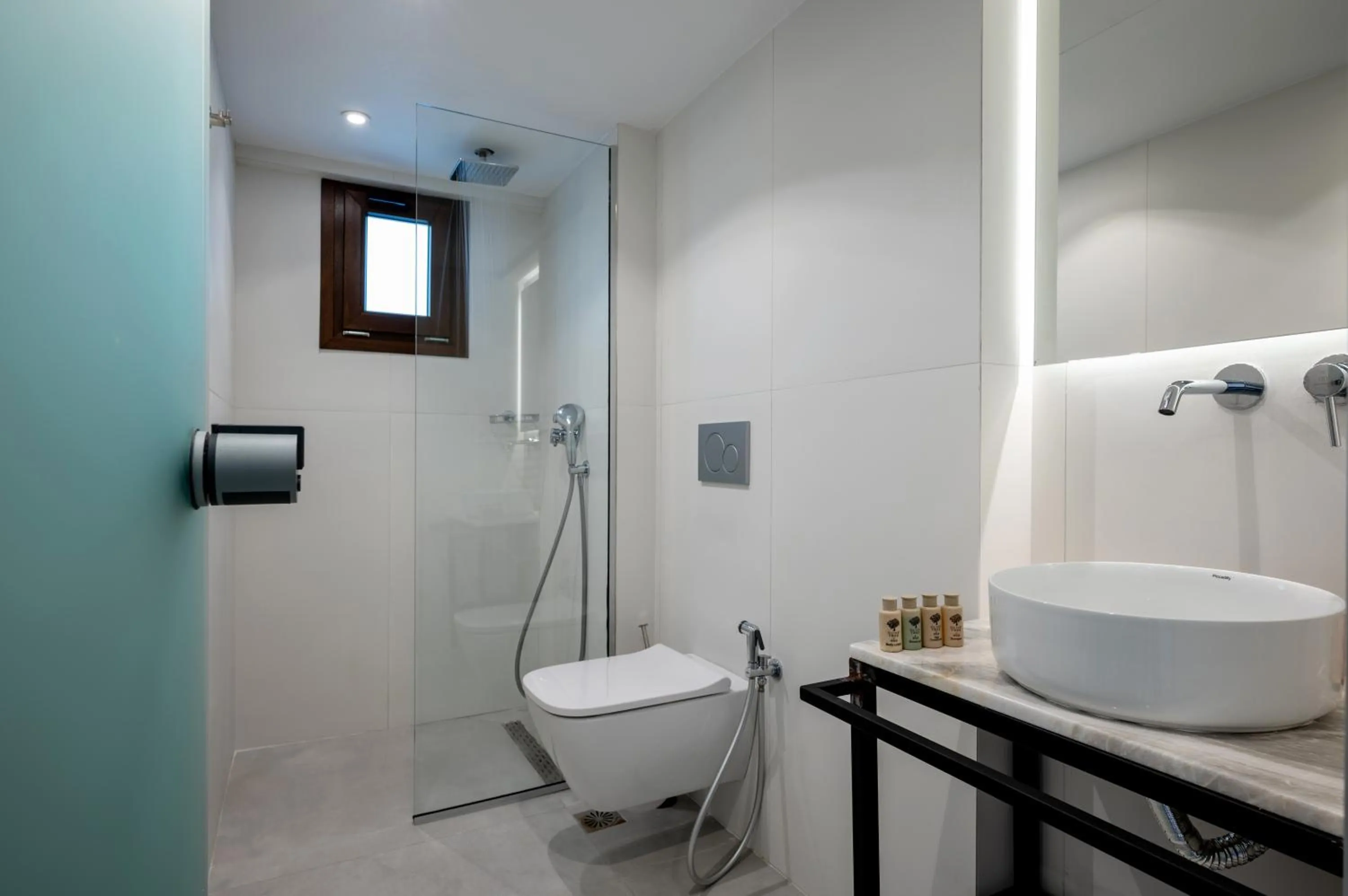 Shower in Mika Villas & Suites
