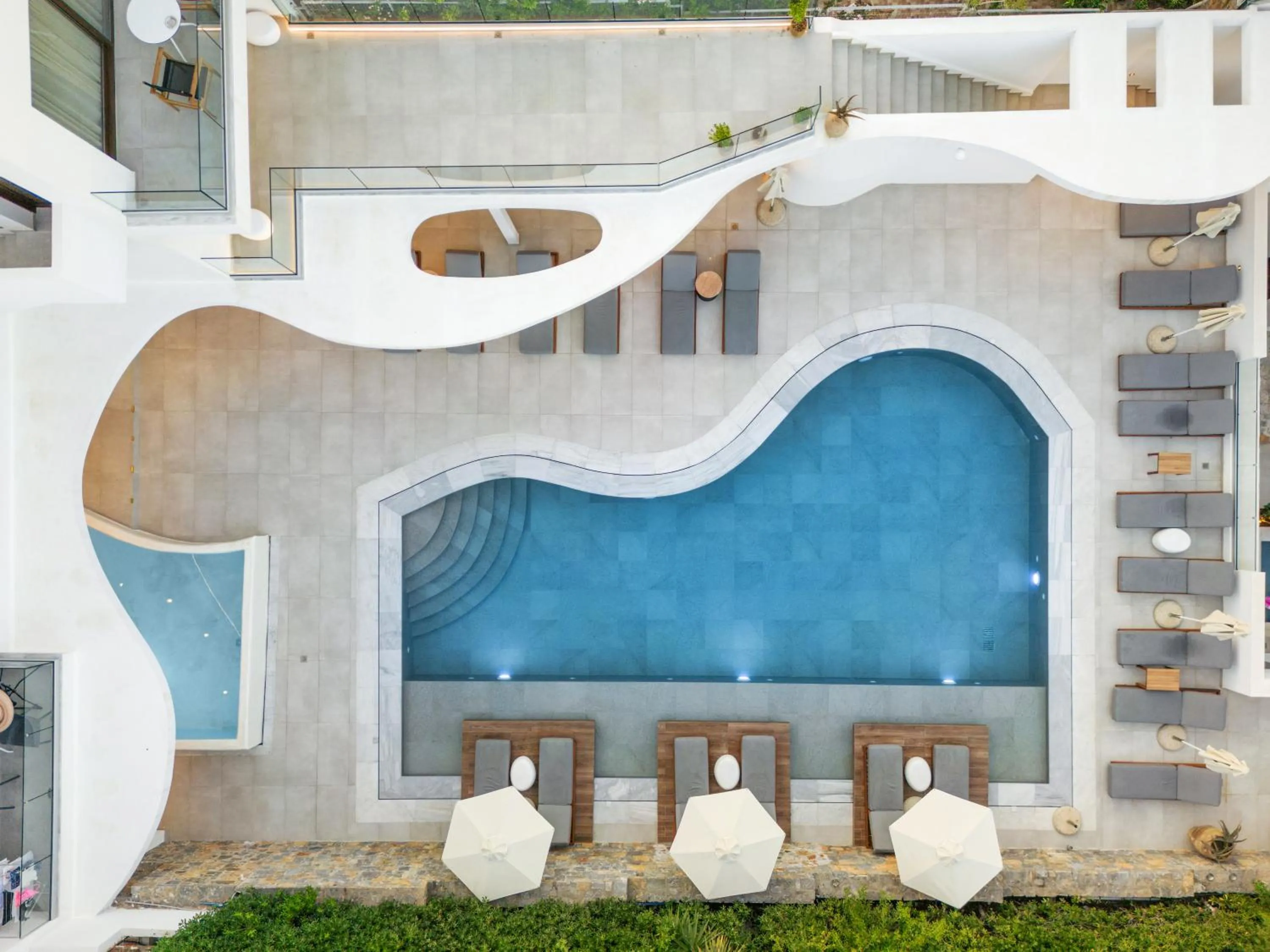 Seating area in Mika Villas & Suites