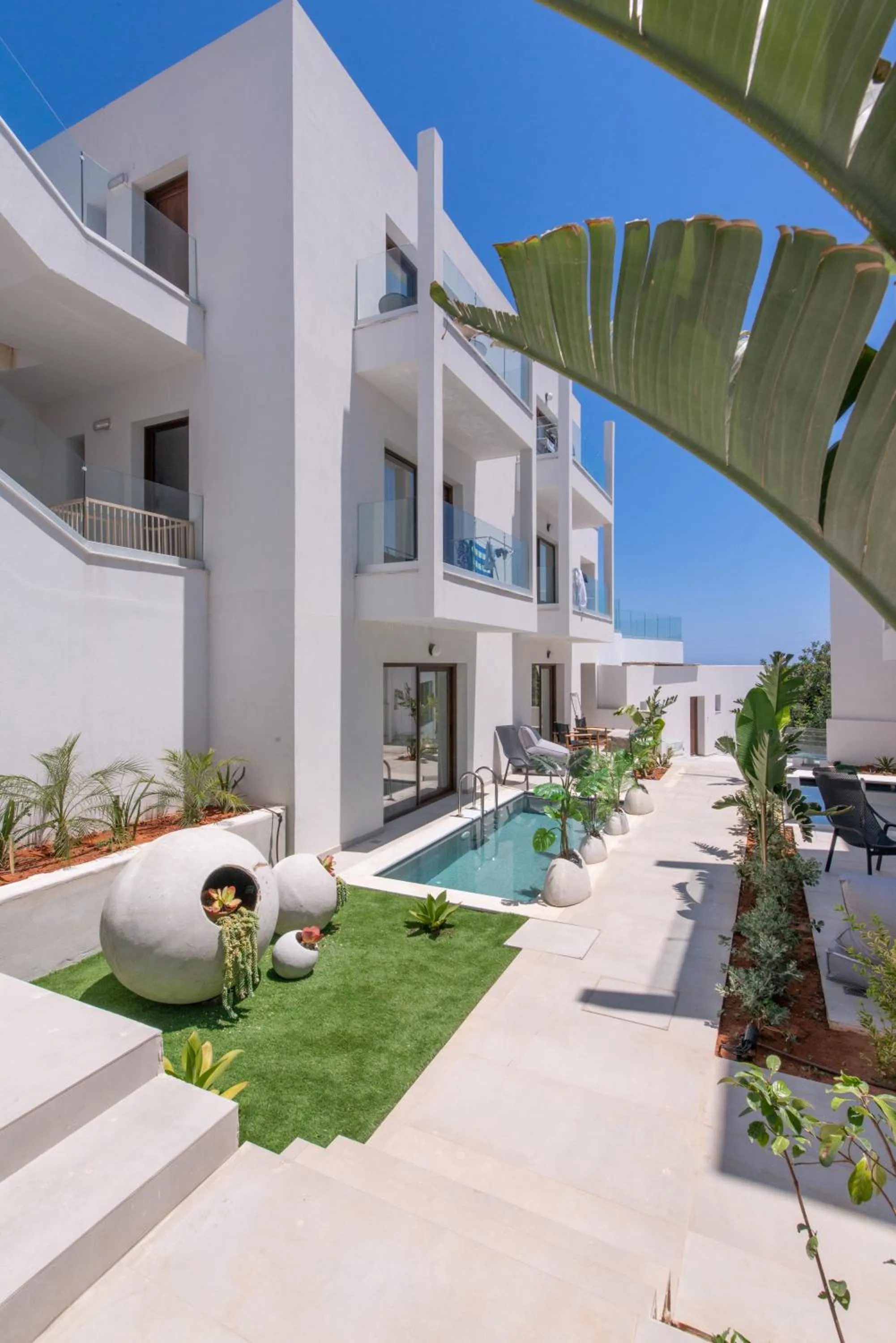 Property building in Mika Villas & Suites