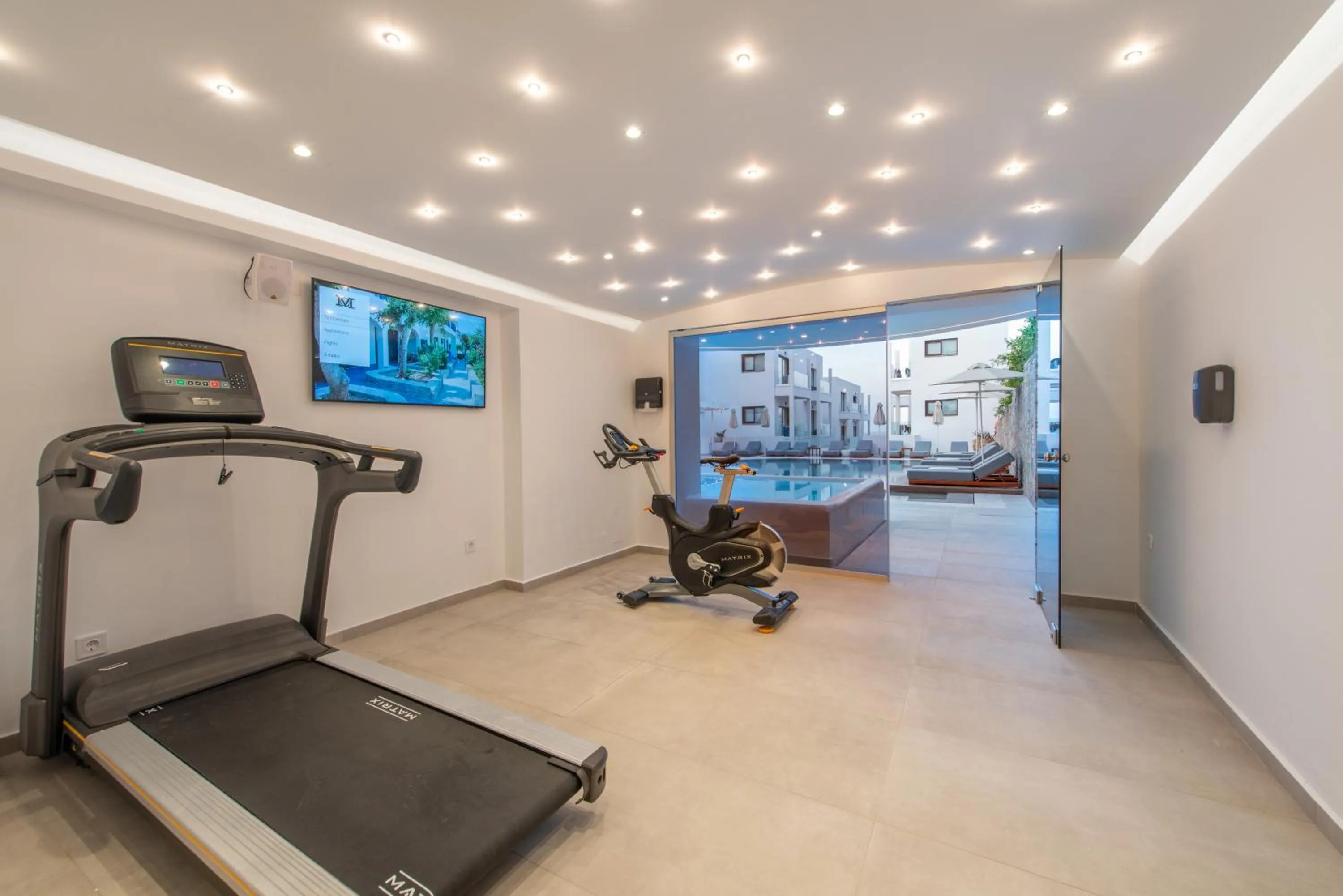 Fitness centre/facilities in Mika Villas & Suites