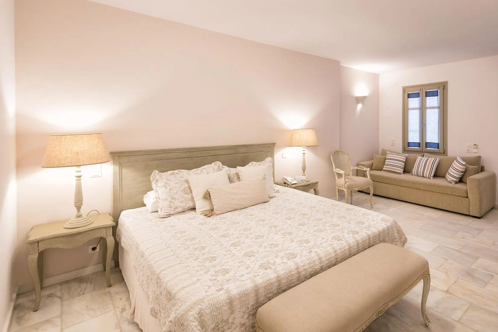 Bed in Saint Andrea Seaside Resort - Adults Only