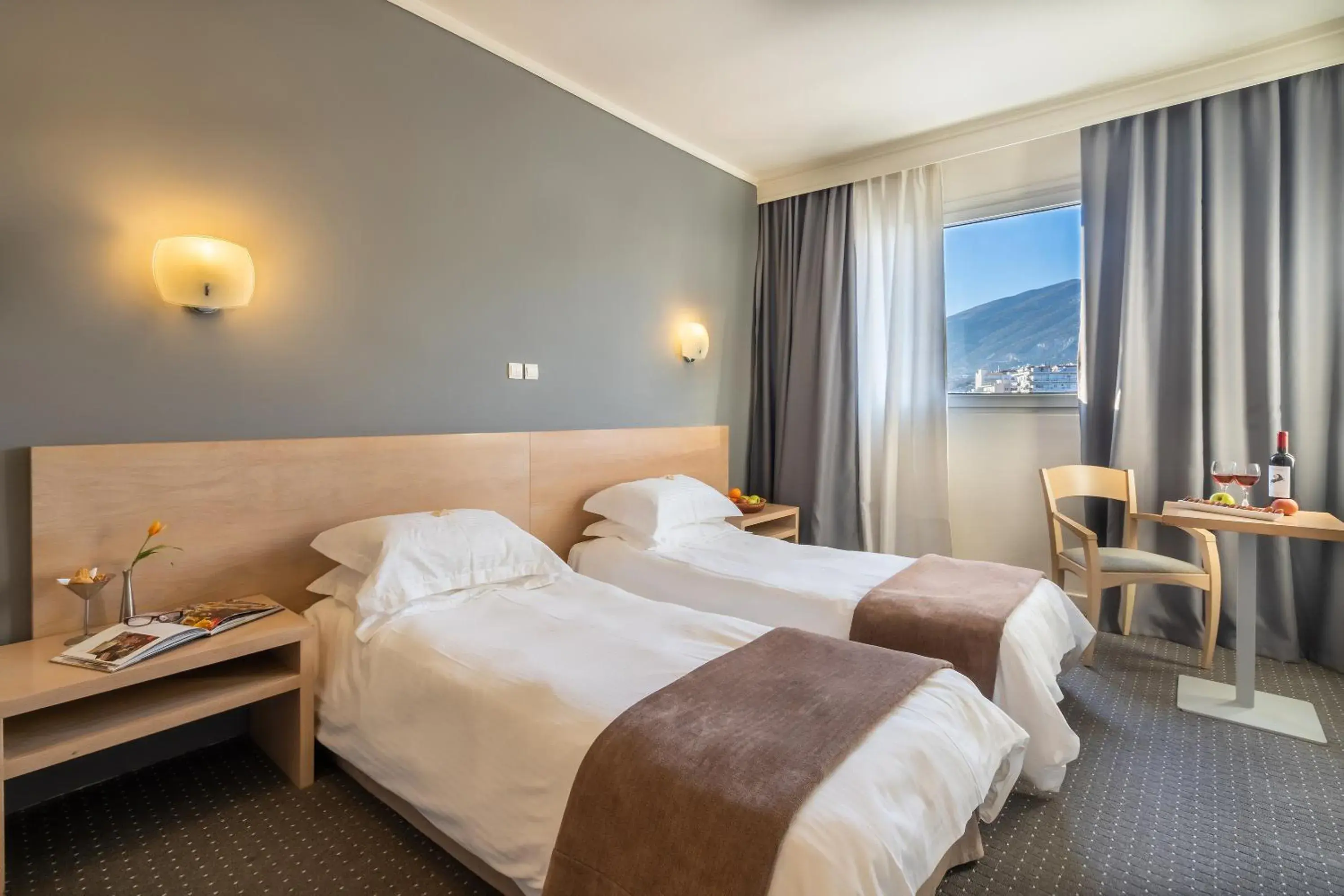 Bed in Nestos Hotel Bed in Nestos Hotel