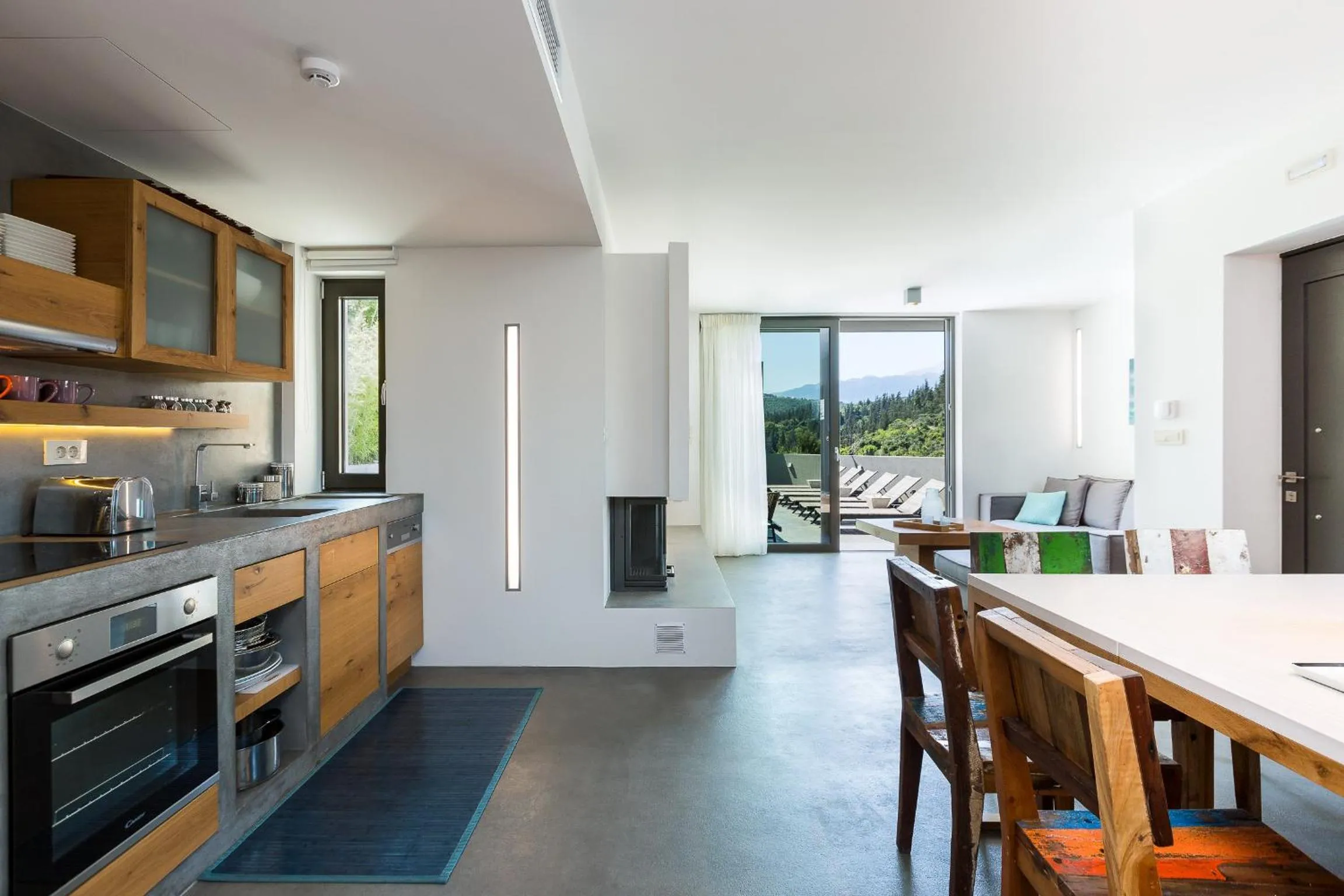 Kitchen or kitchenette in Elea Villas - Aspro & Blanche