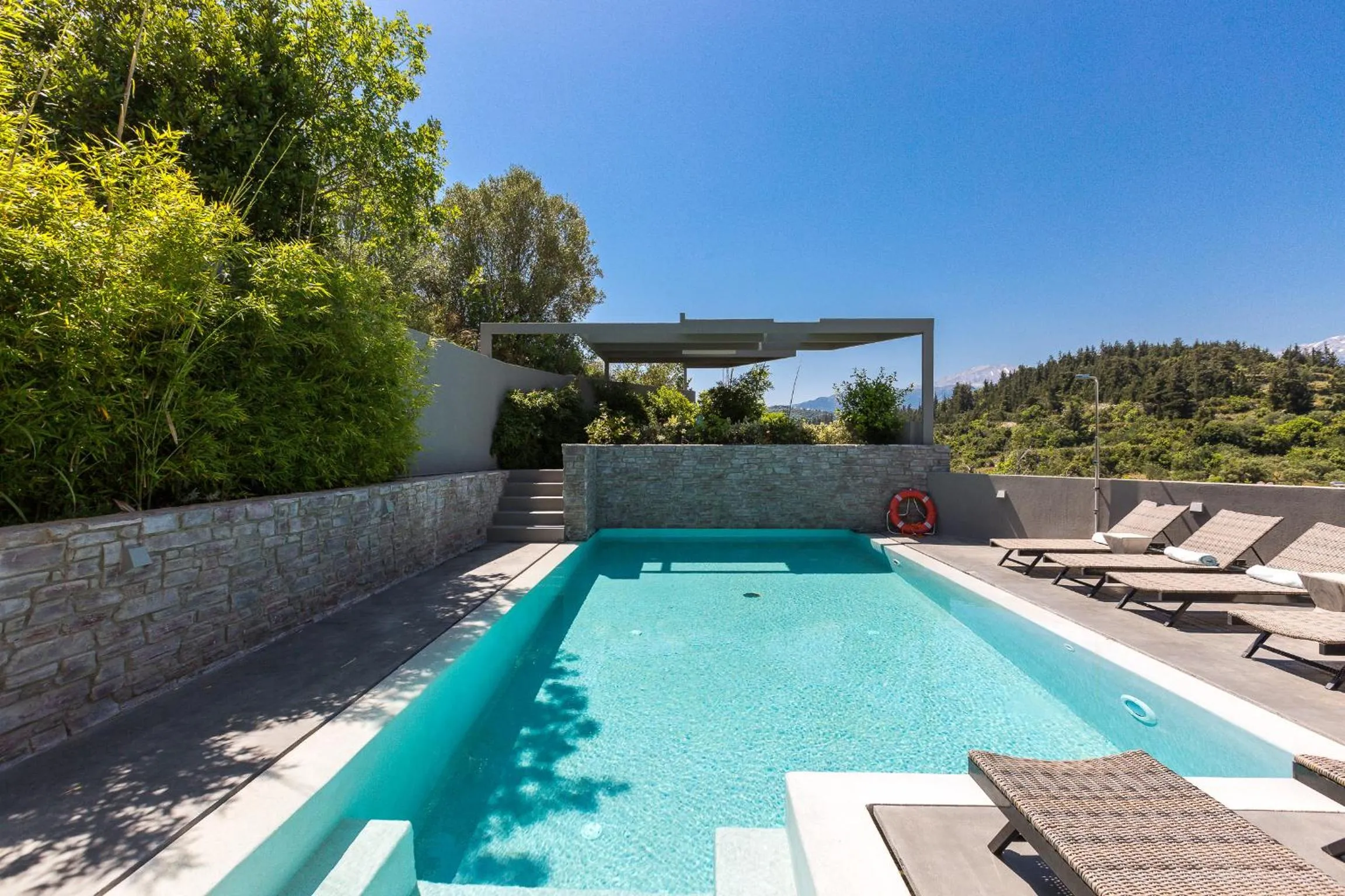 Swimming pool in Elea Villas - Aspro & Blanche