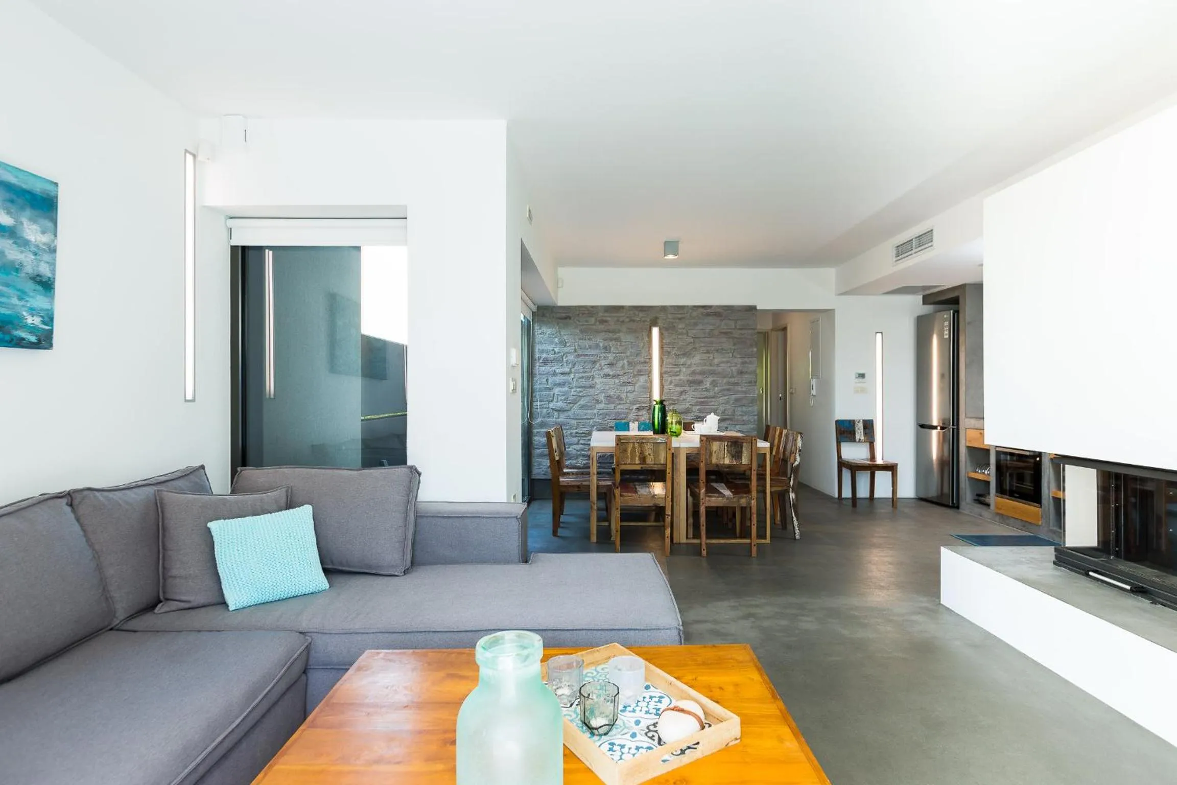Living room in Elea Villas - Aspro & Blanche