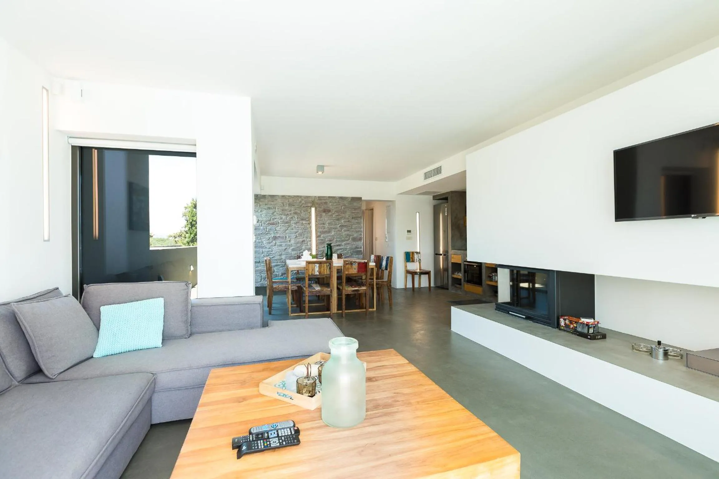 Living room in Elea Villas - Aspro & Blanche
