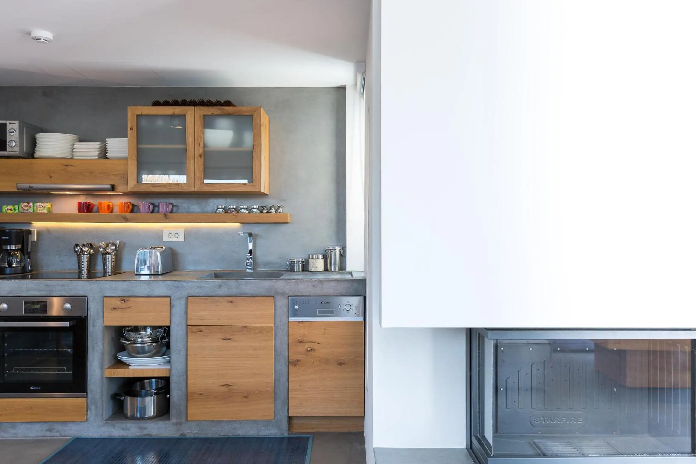 Kitchen or kitchenette in Elea Villas - Aspro & Blanche