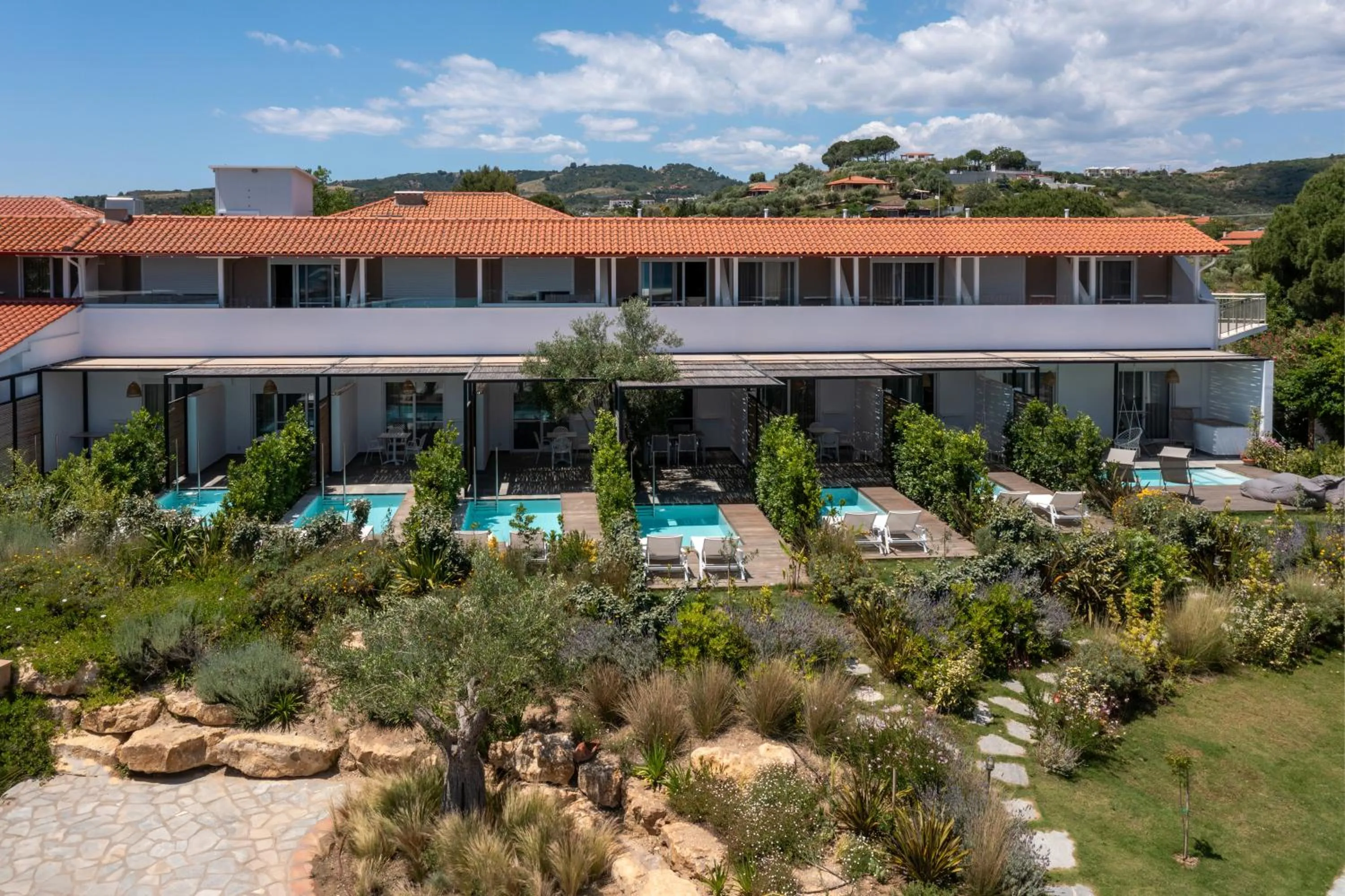 Property building in Antigoni Seaside Resort