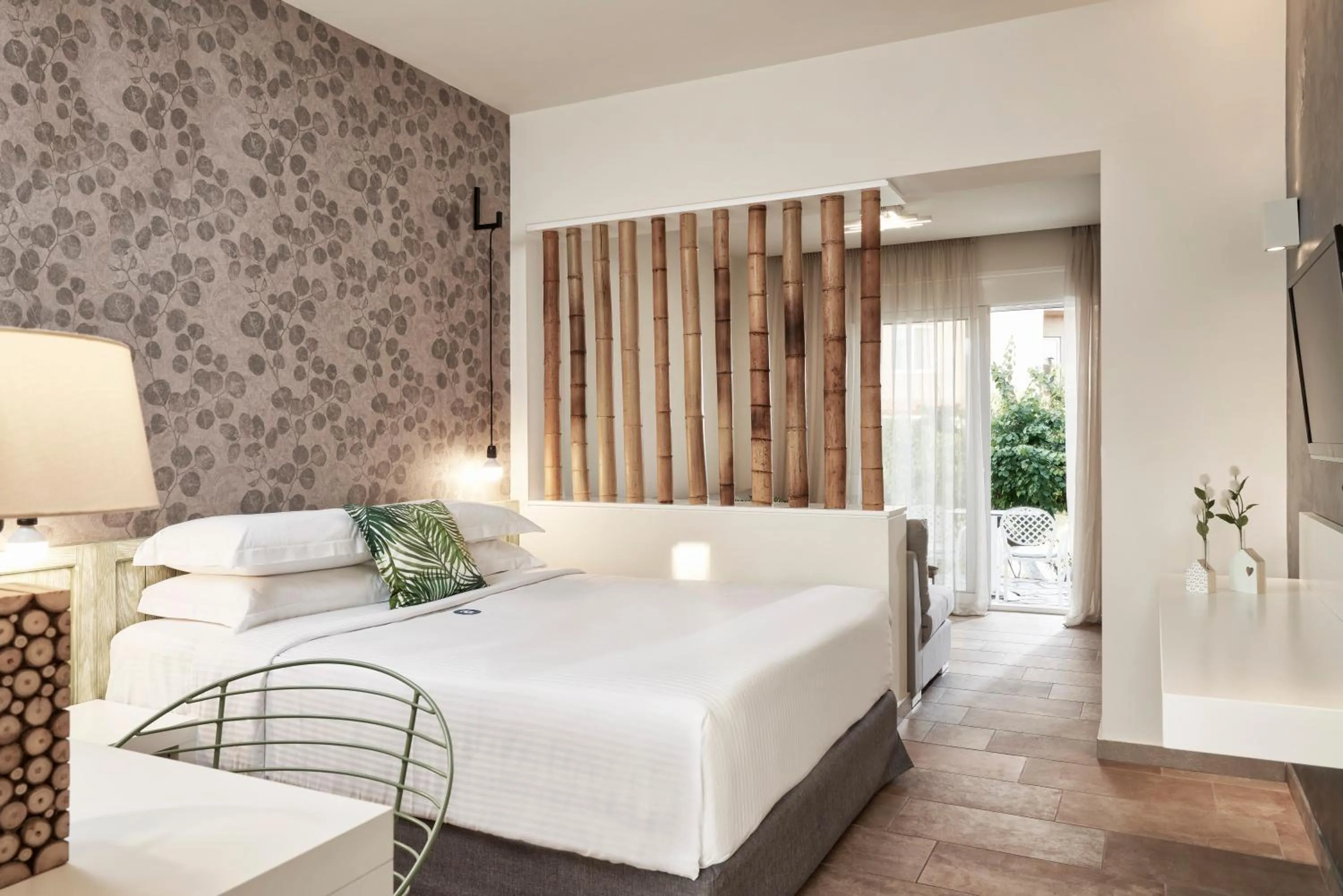 Property building, Bed in Antigoni Seaside Resort