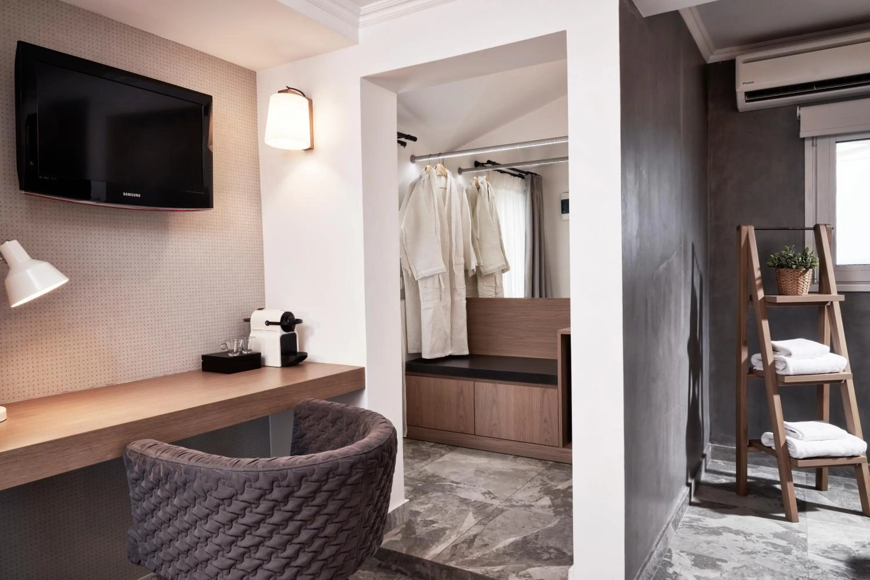 Living room in Antigoni Seaside Resort