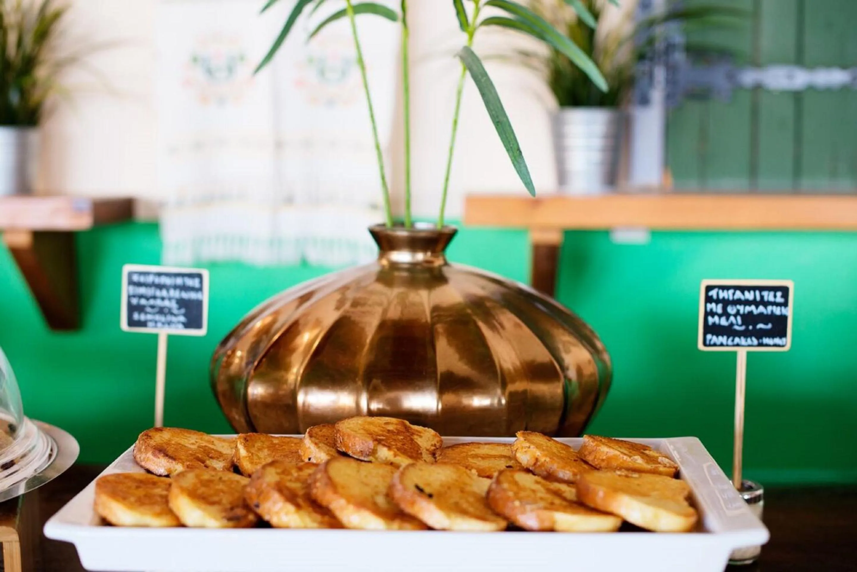 Buffet breakfast in Varos Village Boutique Hotel