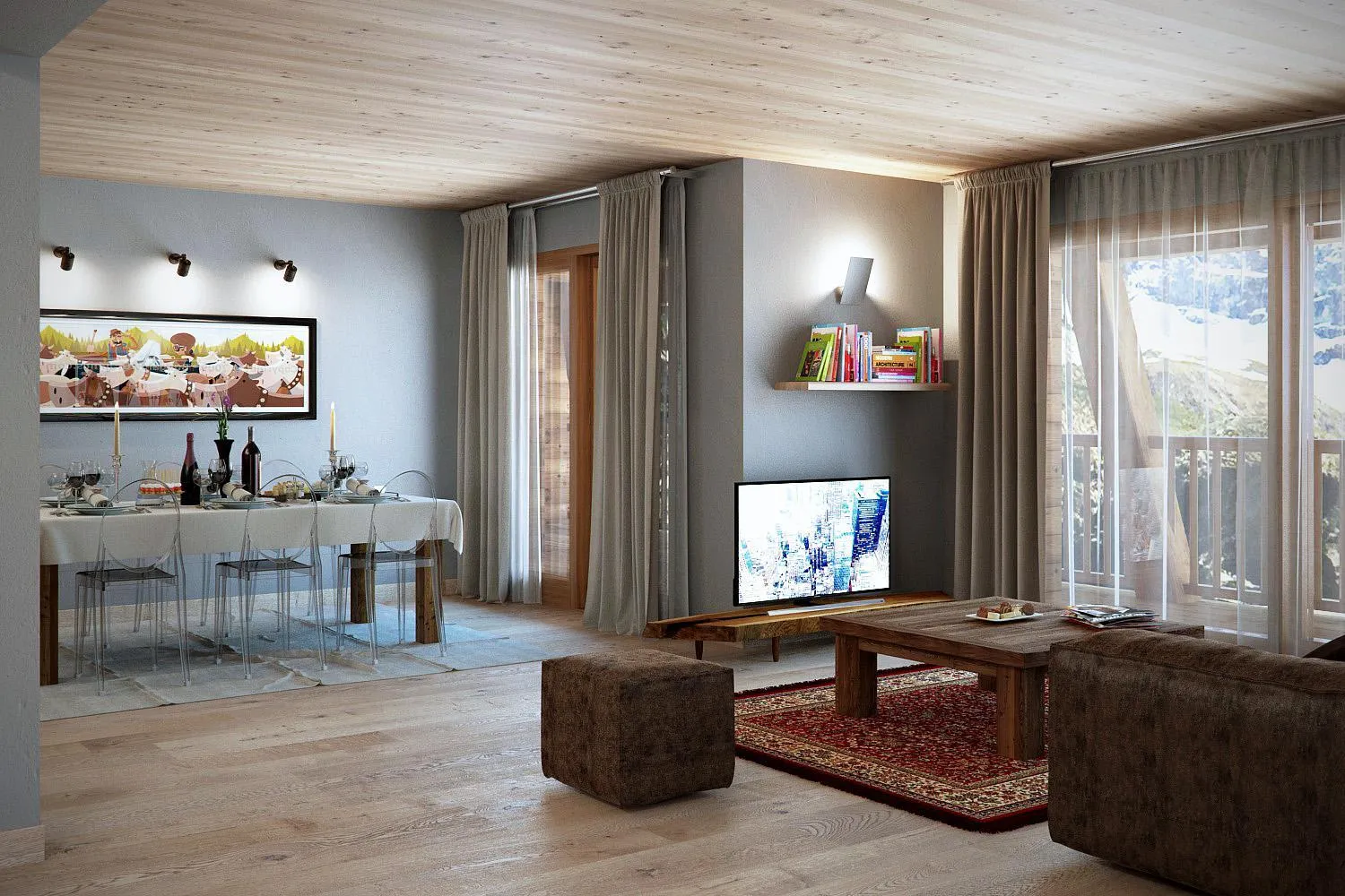 Living room in Aux Pieds du Roi - Suite & Spa