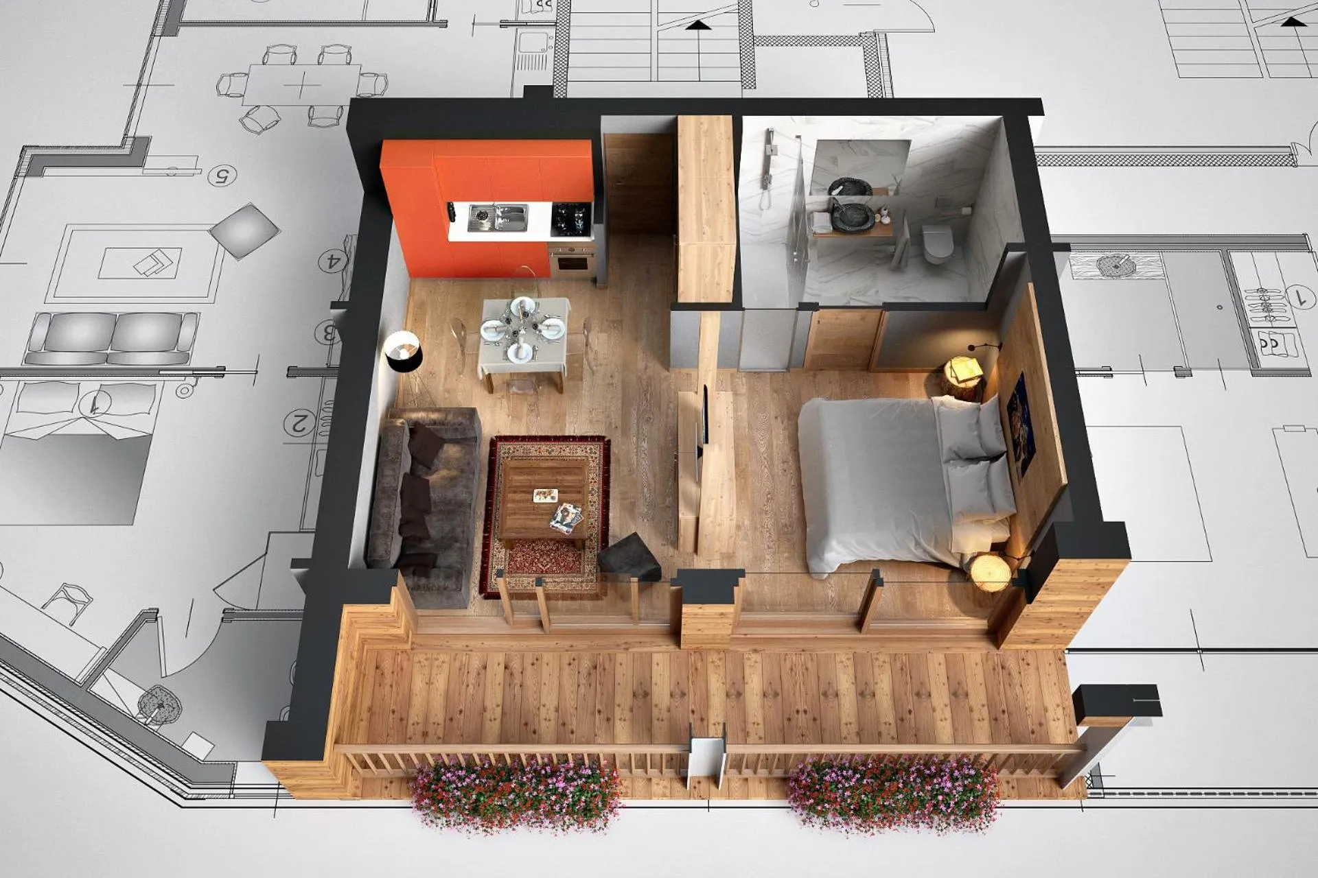 Shower in Aux Pieds du Roi - Suite & Spa